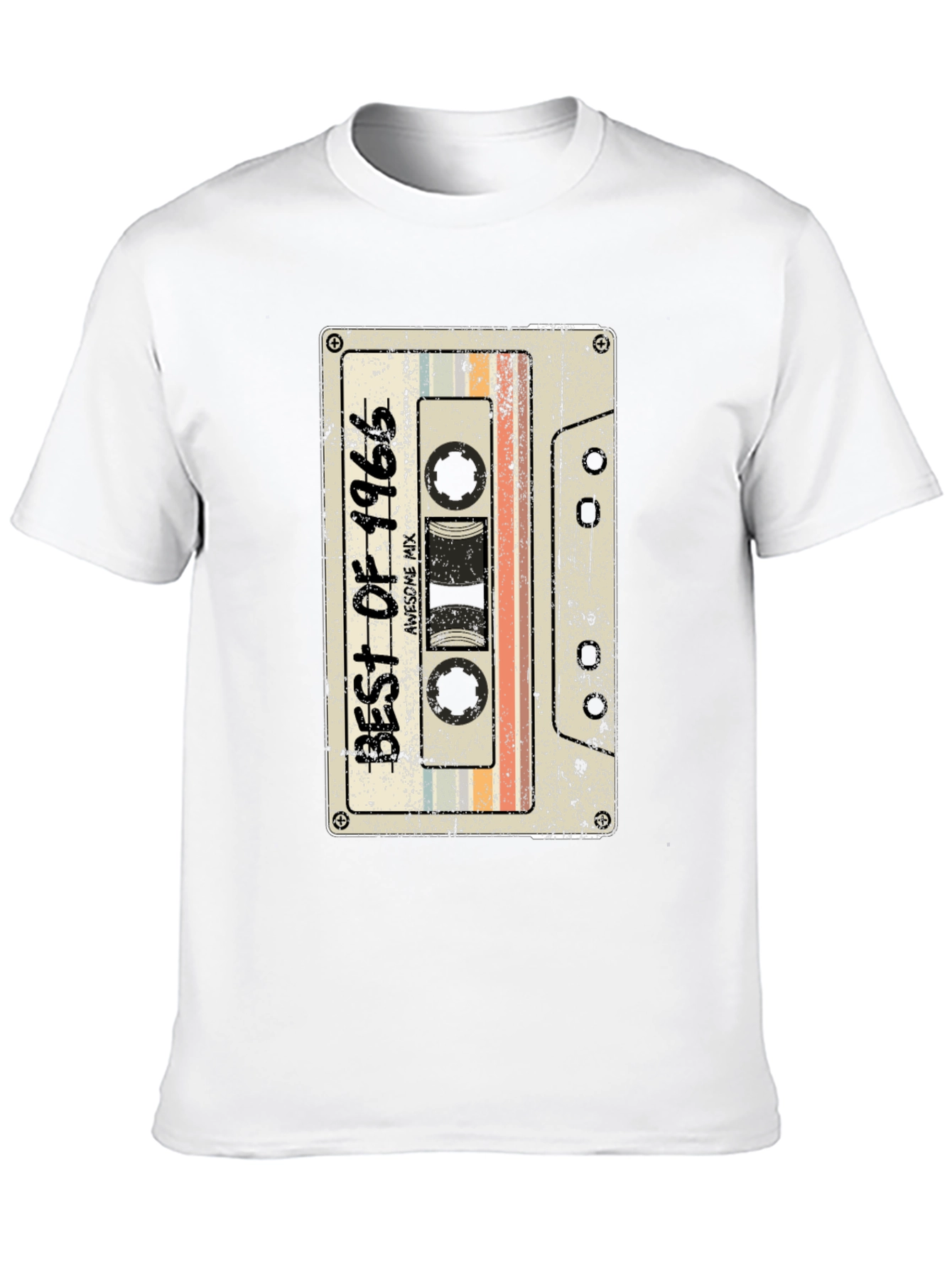 Black Vintage Best of 1966 Cassette Tape Graphic T-Shirt view 10