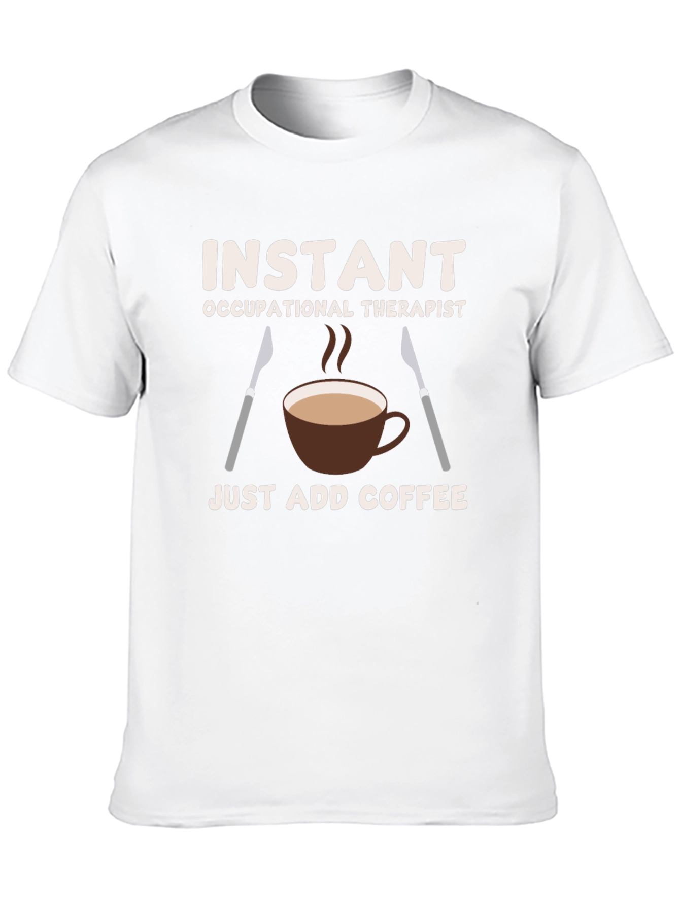 Black Instant Occupational Therapist Coffee T-Shirt view 10