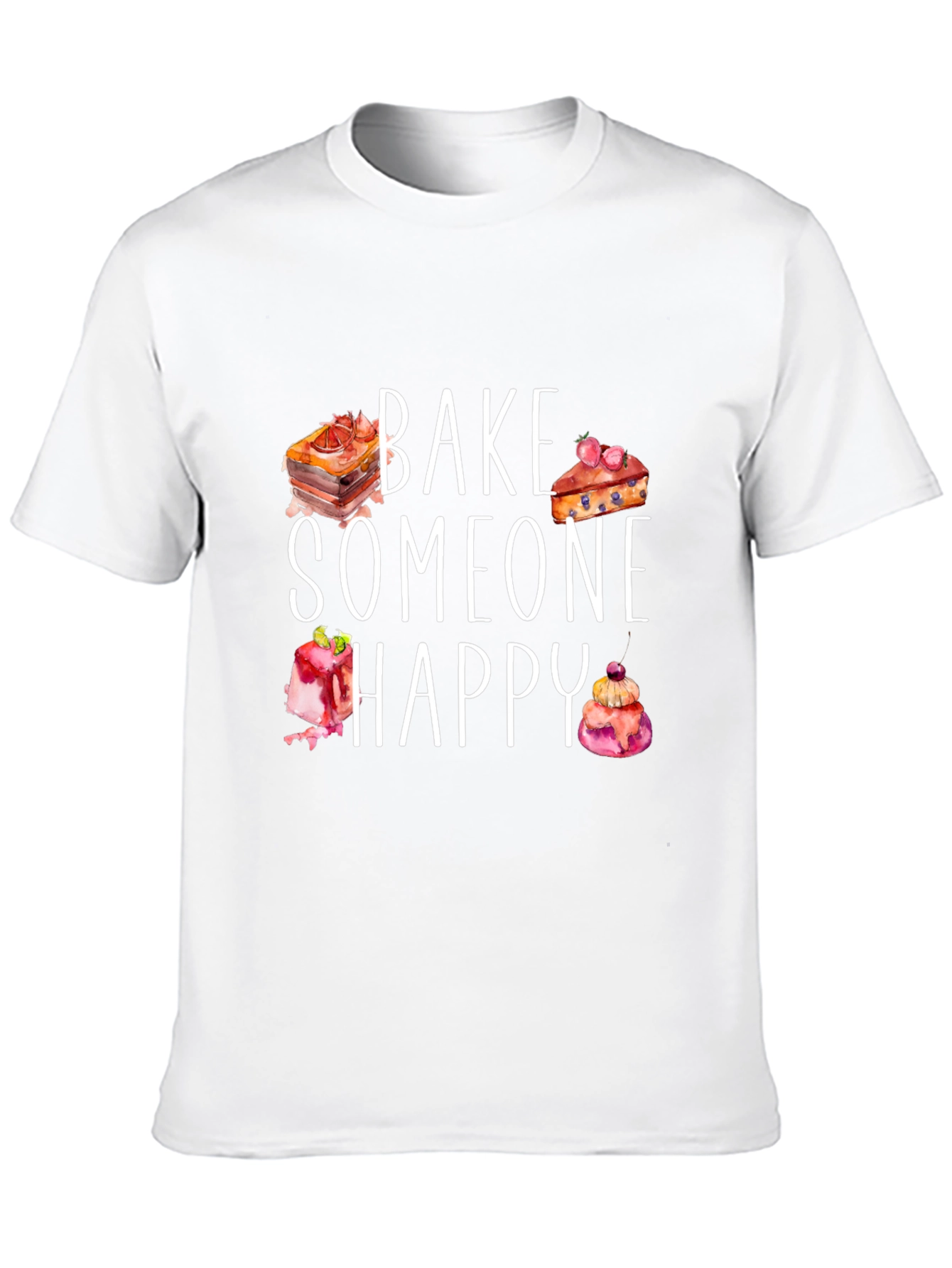 Black Bake Someone Happy Graphic Tee view 10