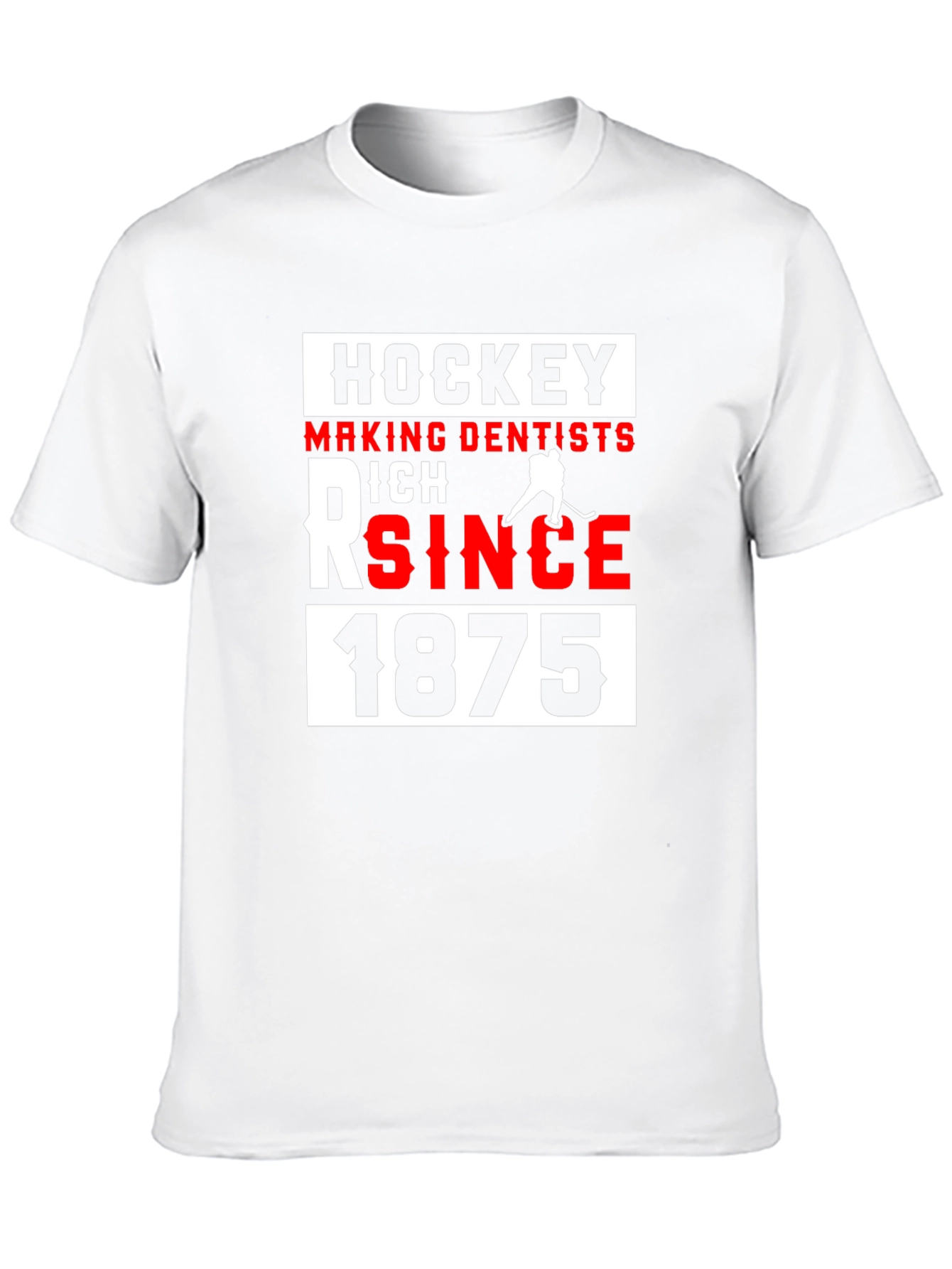 Black Hockey Making Dentists Rich Since 1875 Black T-Shirt view 10