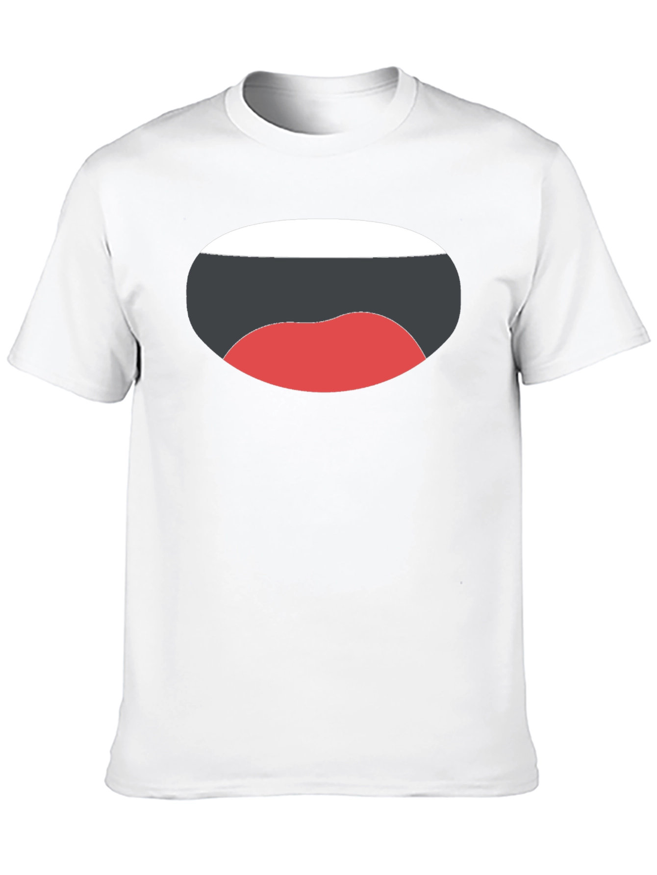 Black Funny Mouth Graphic Black T-Shirt view 10