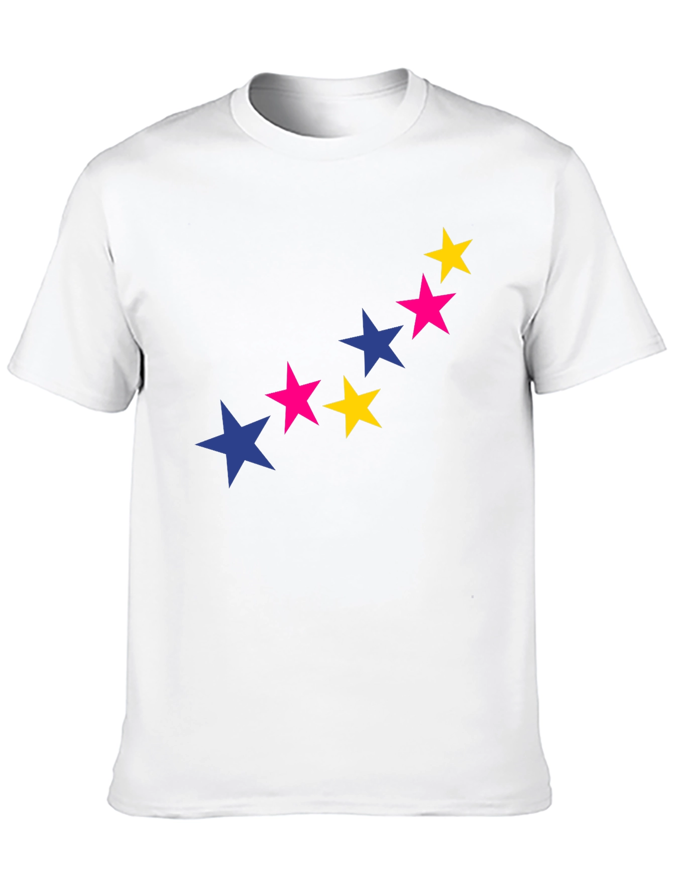 Black Starry Graphic Tee - Bold & Stylish Black T-Shirt view 10