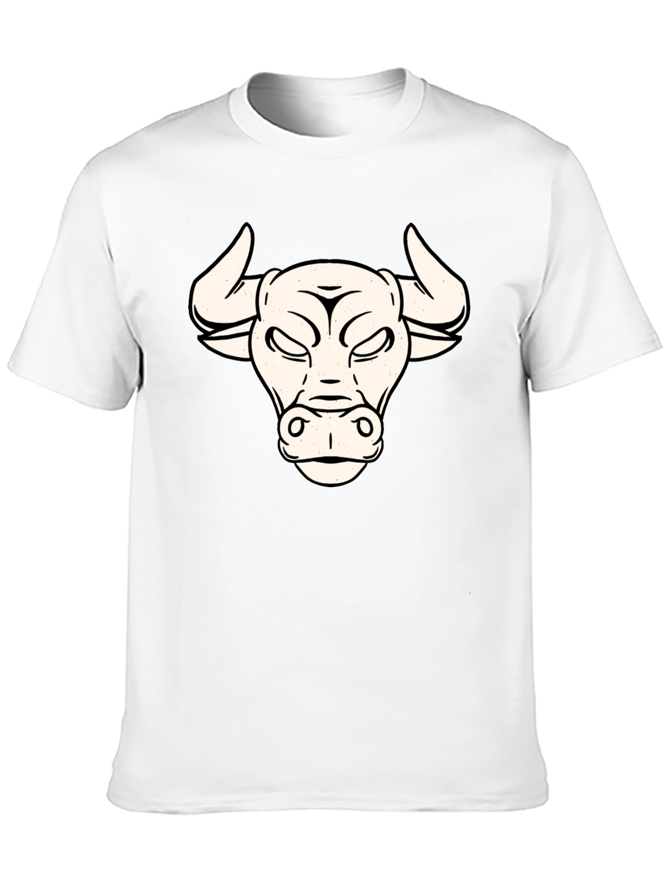 Black Black Bull Graphic Tee - Cool Animal Design view 10