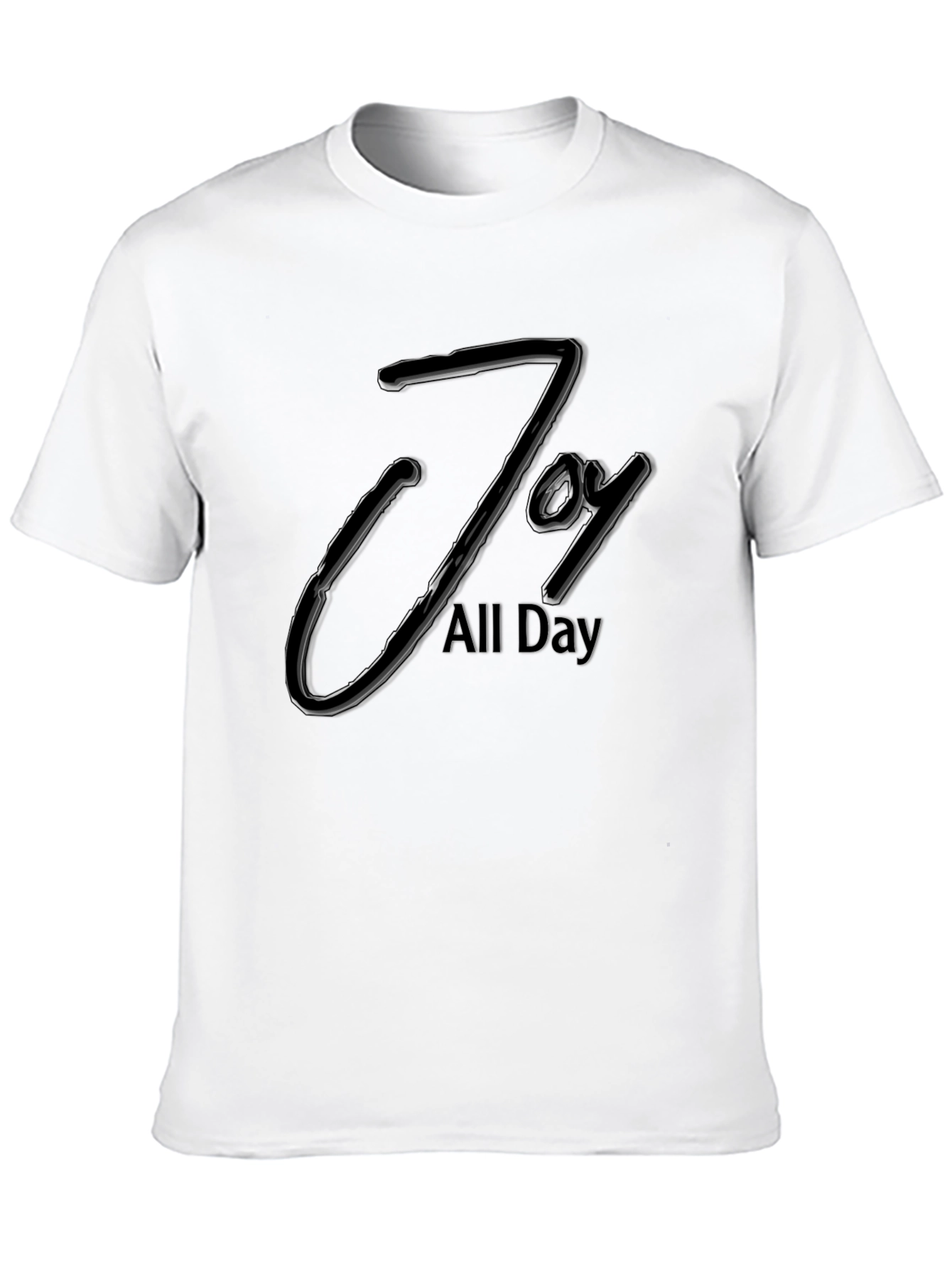 Black Joy All Day Black Graphic Tee - Modern Style view 10