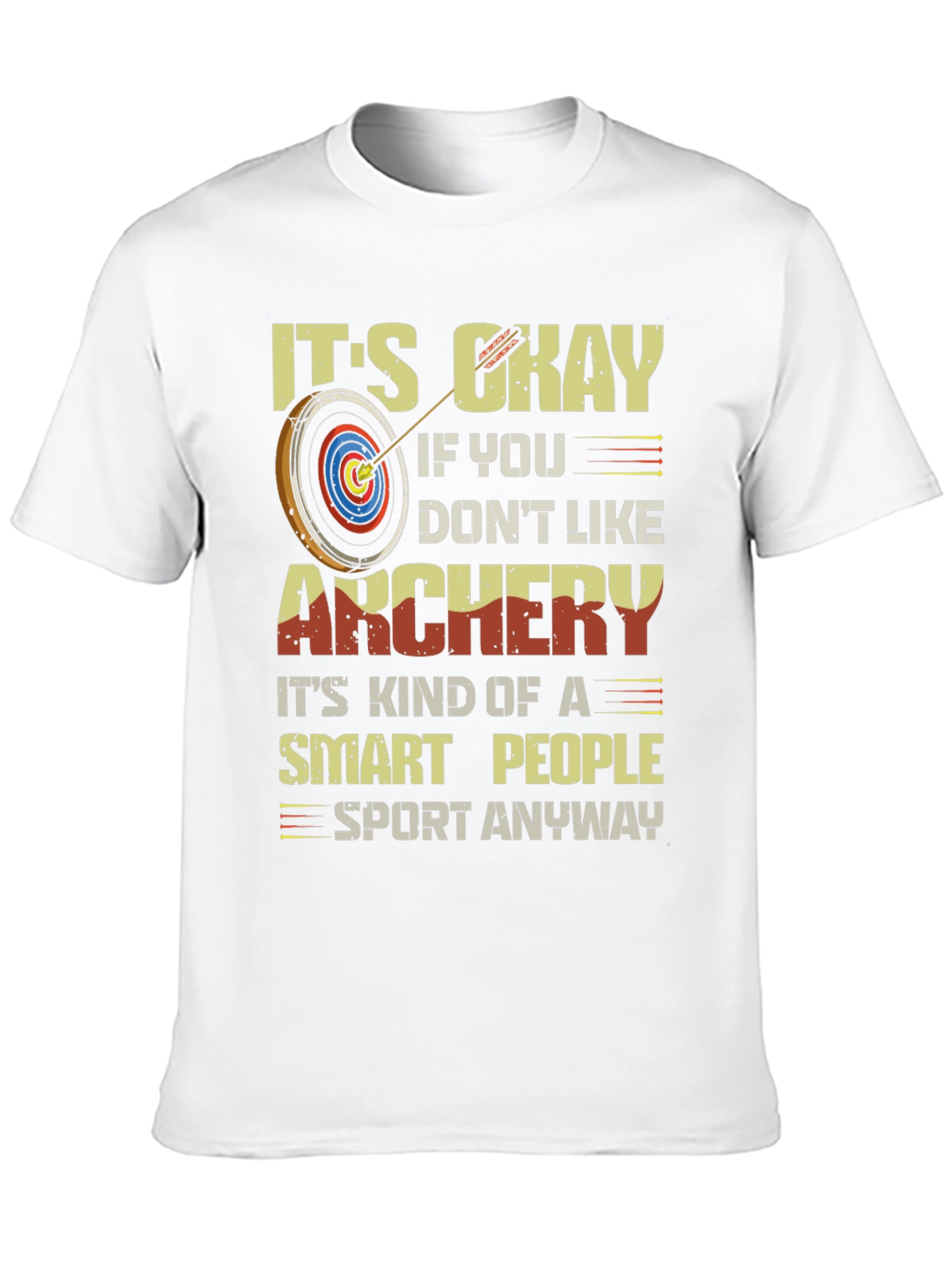 Black Archery Smart People T-Shirt view 10