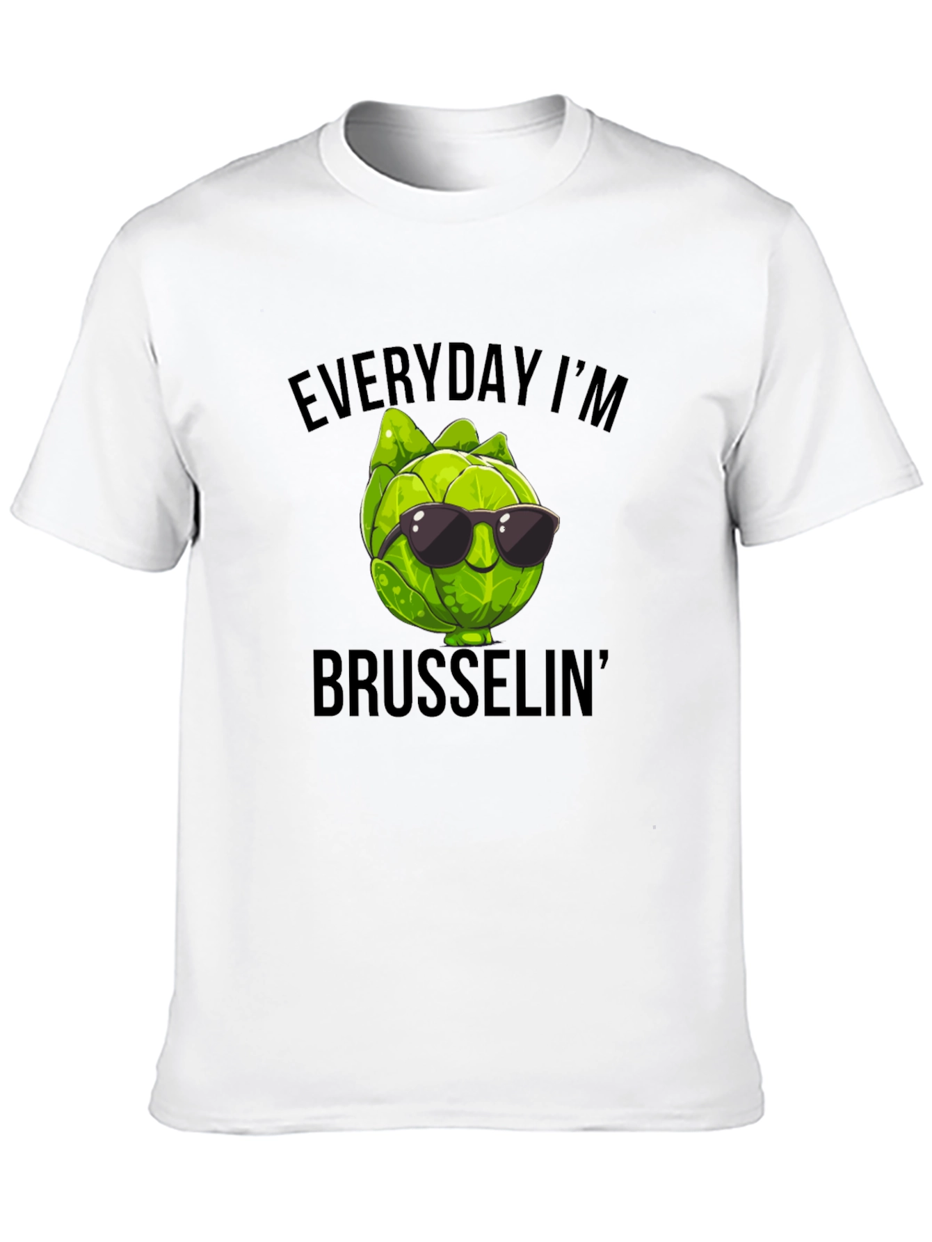 Black Everyday I'm Brusselin' T-Shirt view 10