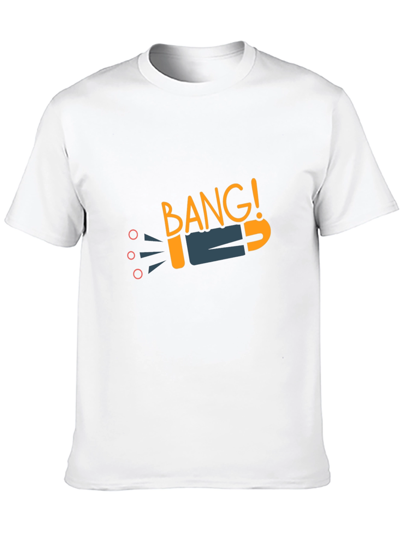 Black Bang! Graphic Tee - Black Cotton T-Shirt view 10