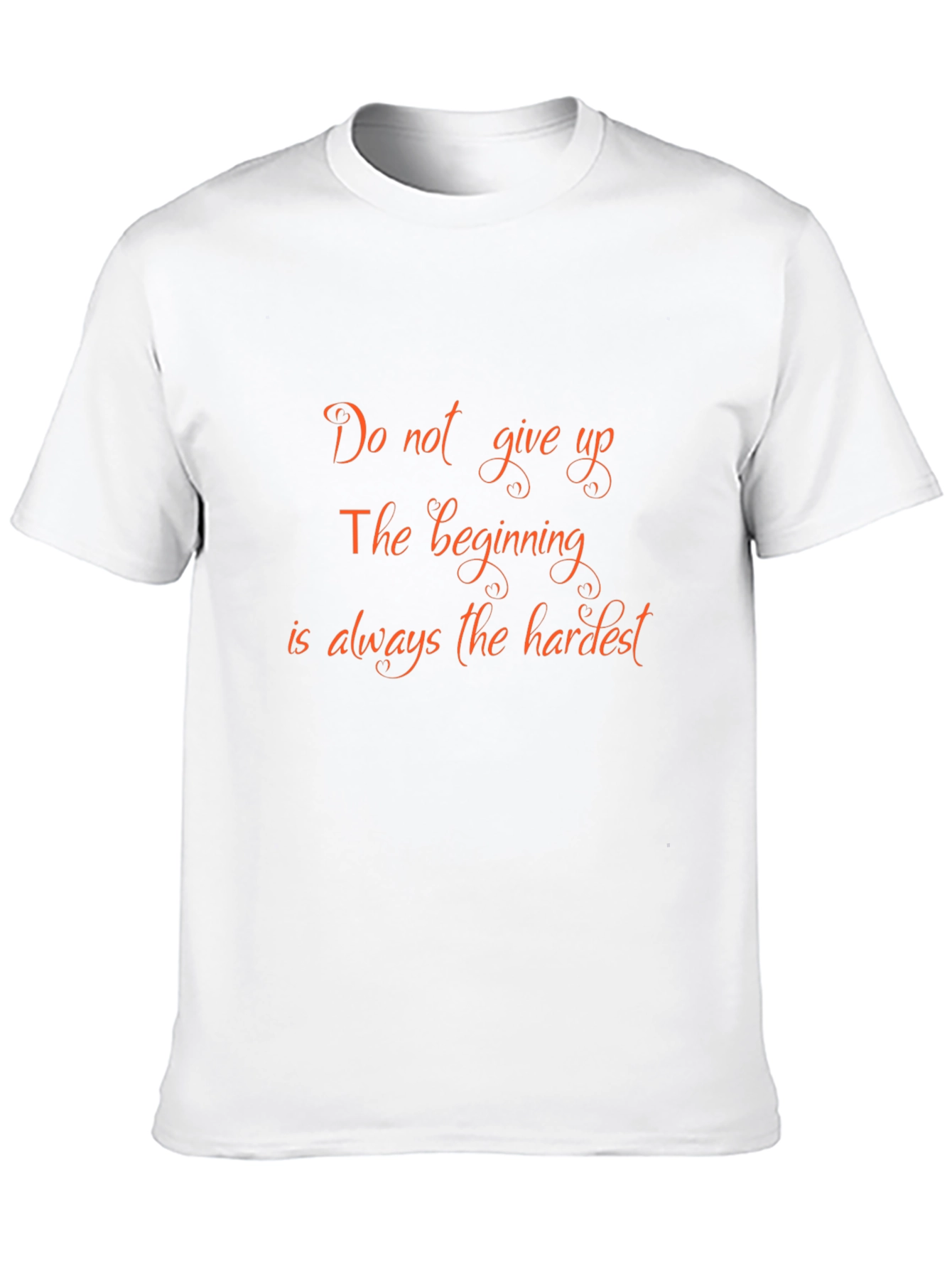 Black Motivational Quote Black T-Shirt: Do Not Give Up view 10