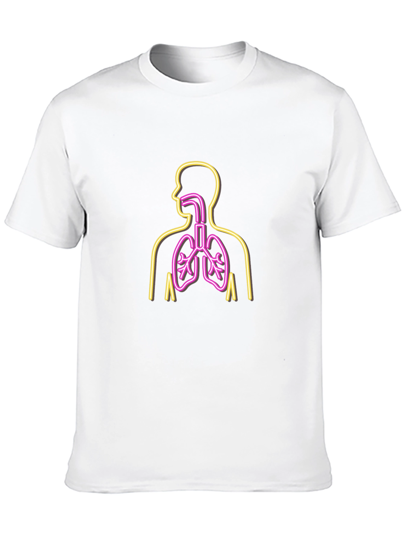 Black Anatomy Outline T-Shirt - Unisex view 10