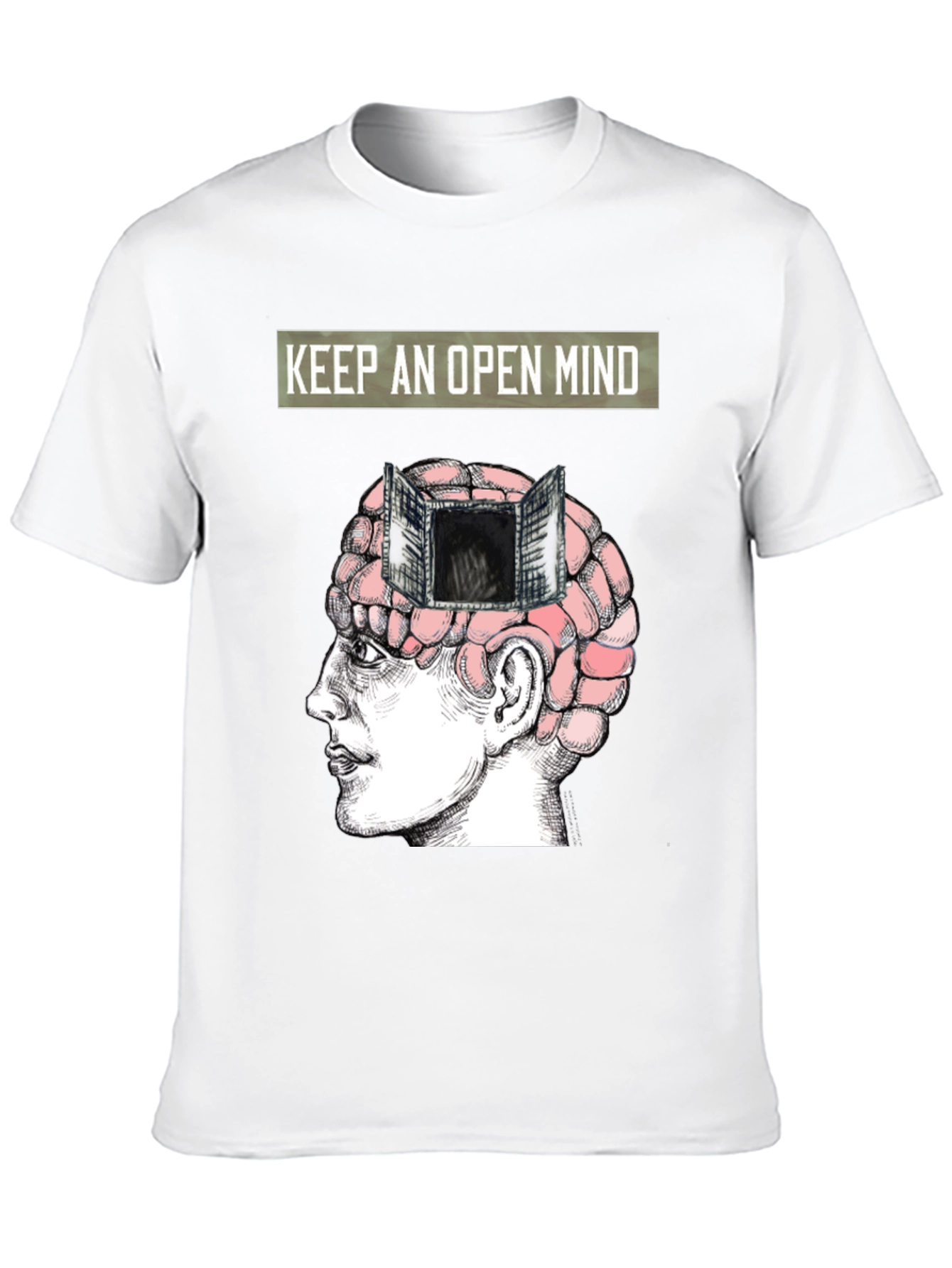Black Open Mind T-Shirt - Express Yourself view 10