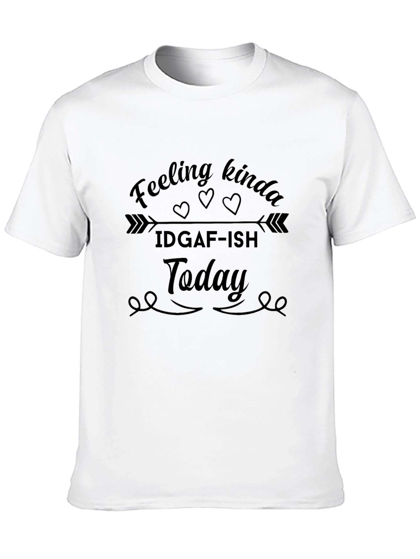 Black IDGAF-ish Today Graphic T-Shirt view 10