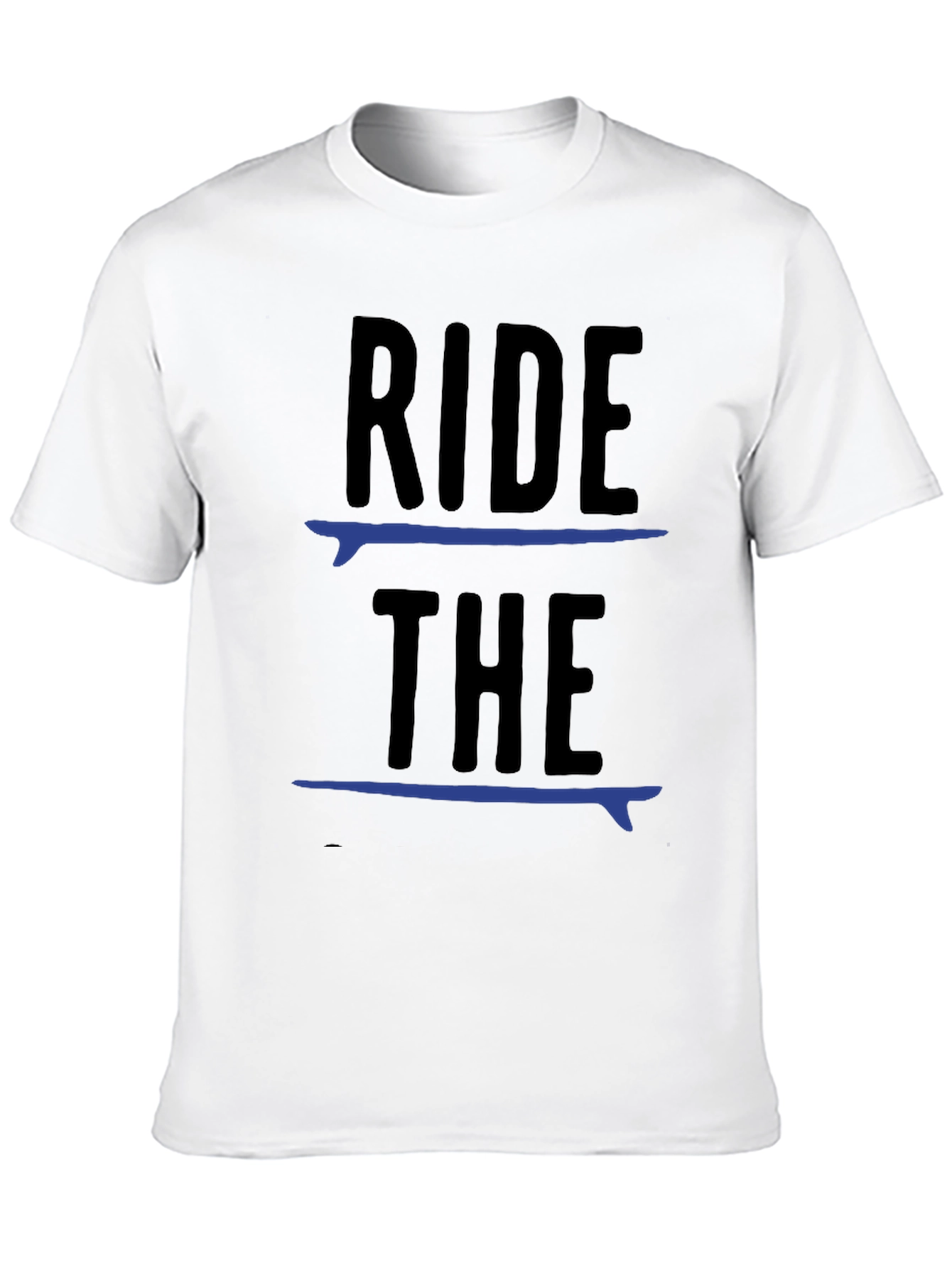 Black Ride The Surf T-Shirt - Cool Surfer Tee view 10