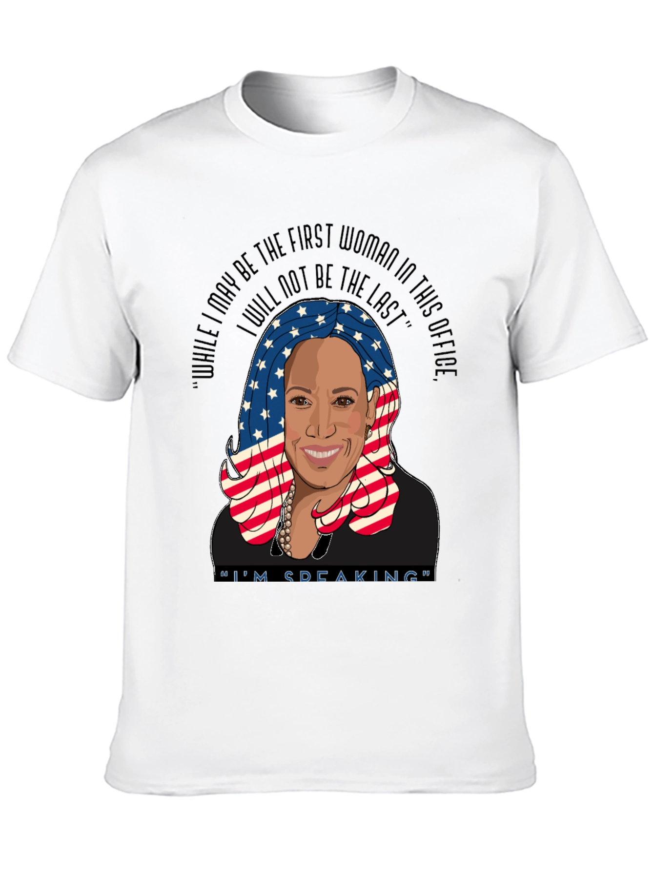 Black Kamala Harris "I'm Speaking" Graphic Tee view 10