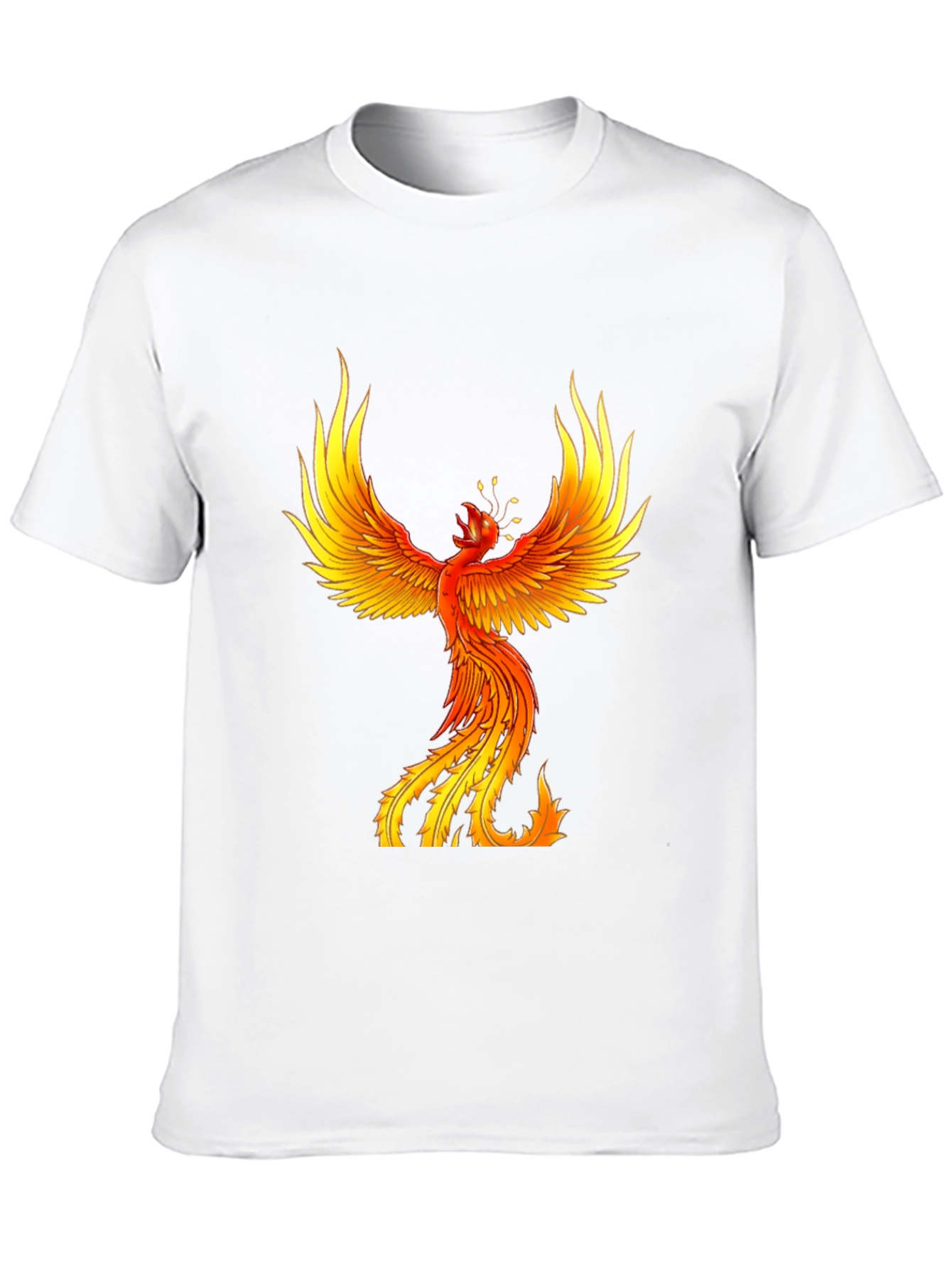 Black Fiery Phoenix Graphic Tee - Bold Black view 10