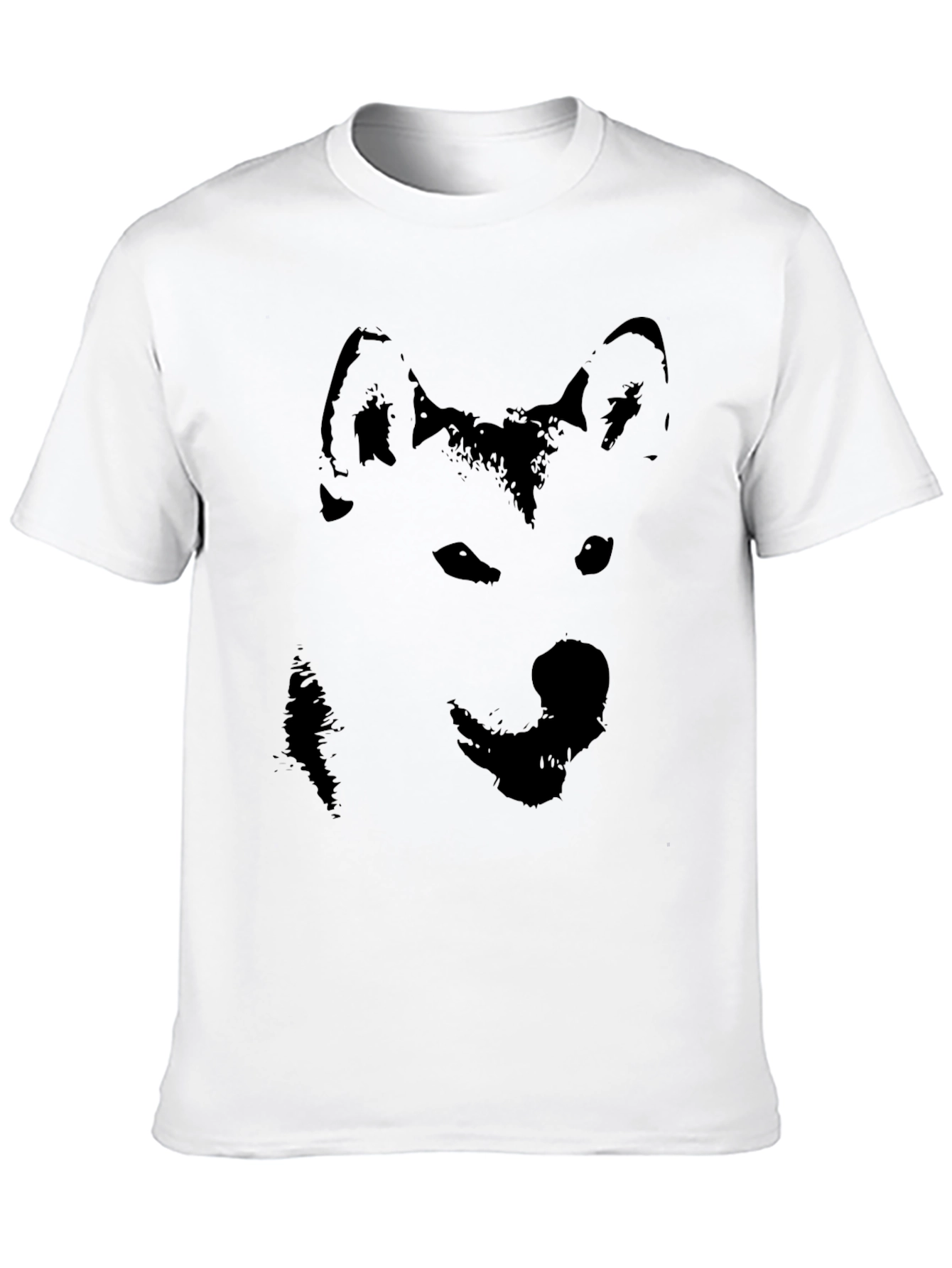 Black Black Husky Silhouette Graphic T-Shirt view 10