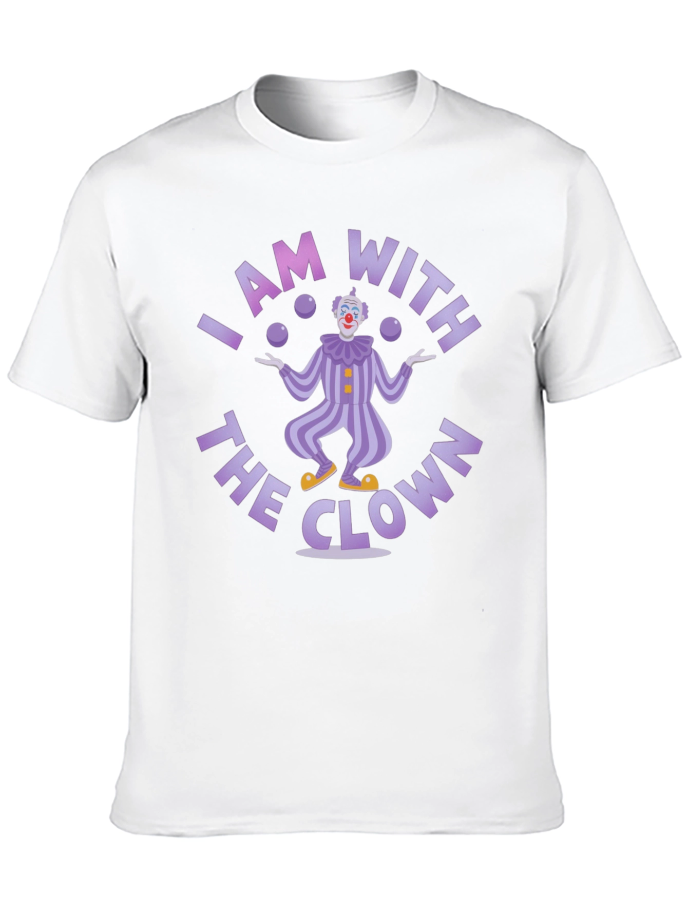 I am With the Clown Graphic Tee - Juggling Clown Design - 10