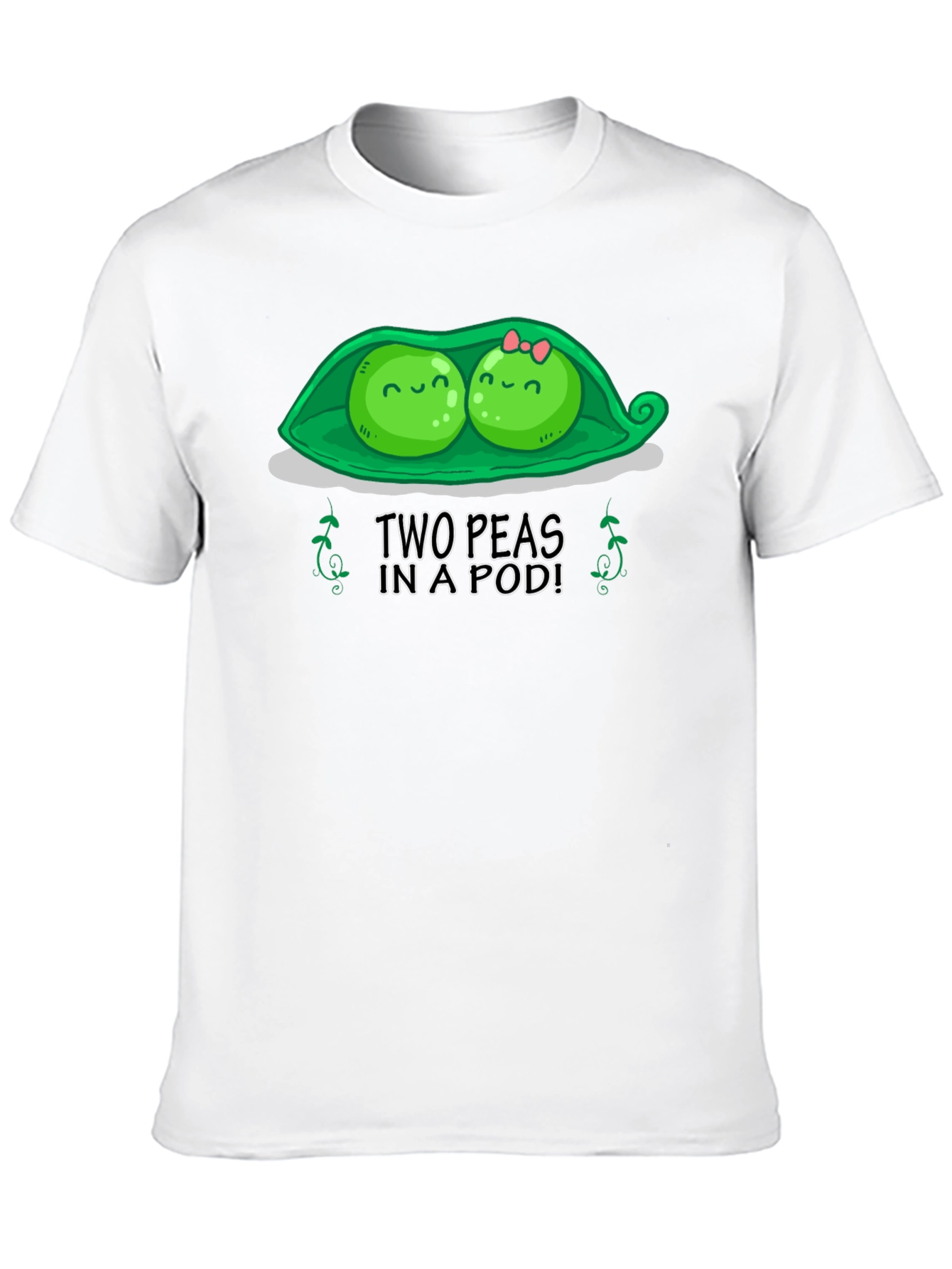 Black Two Peas in a Pod Graphic T-Shirt view 10