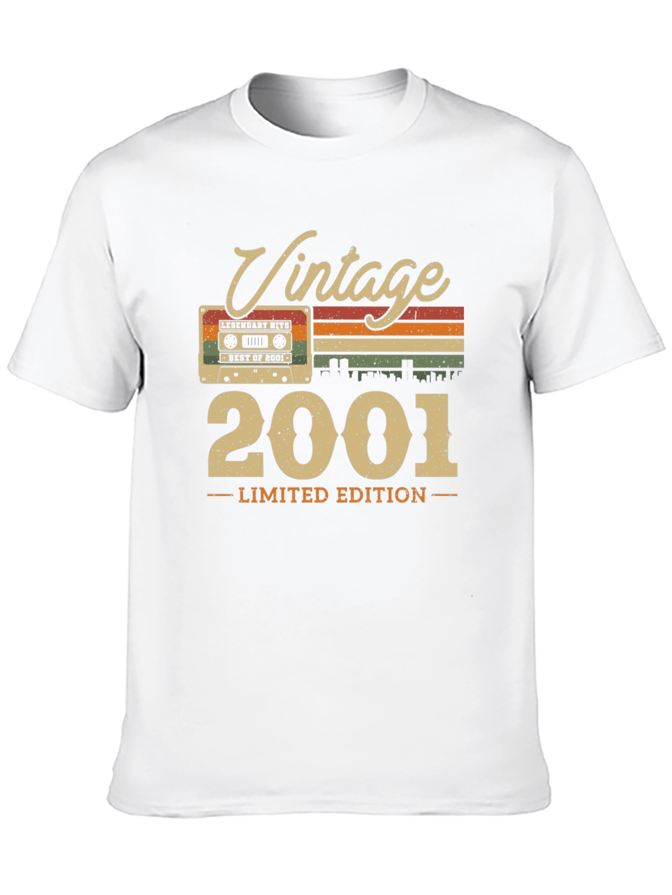 Black Vintage 2001 Limited Edition Cassette Tape T-Shirt view 10