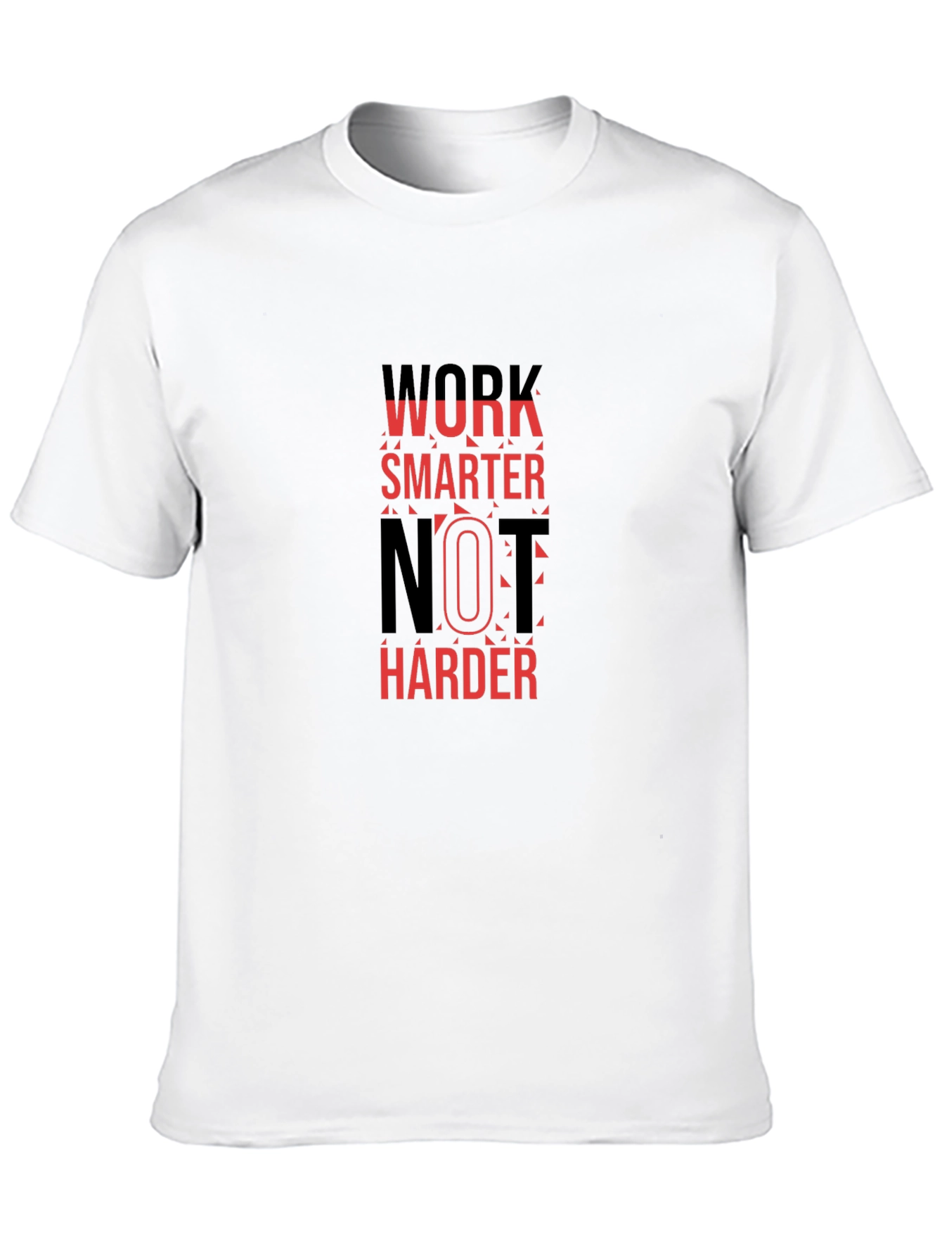 Black Work Smarter T-Shirt: Motivational Graphic Tee view 10