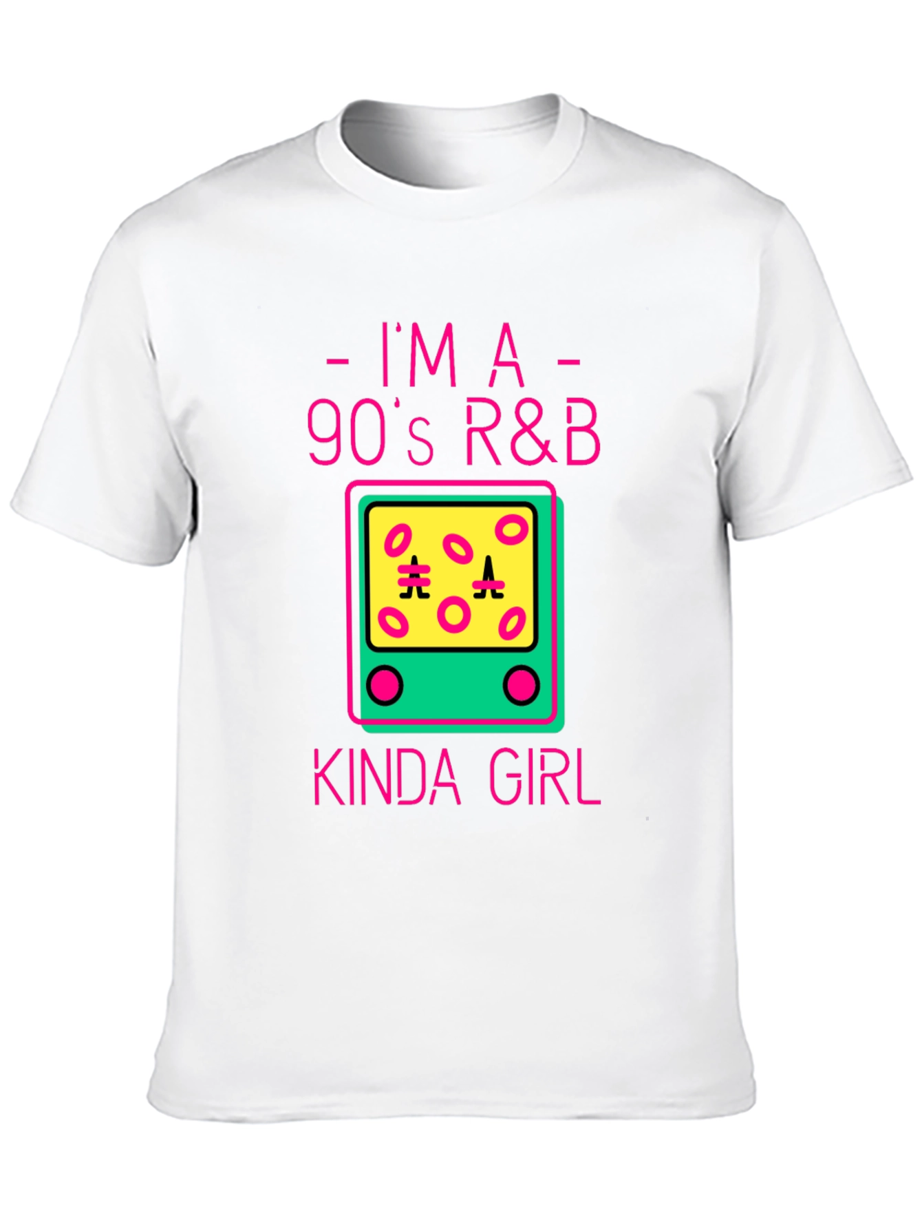 Black I'm a 90's R&B Kinda Girl Black Graphic Tee view 10