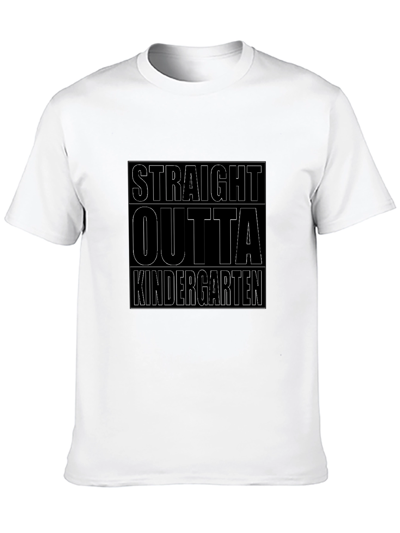 Black Straight Outta Kindergarten Black T-Shirt view 10
