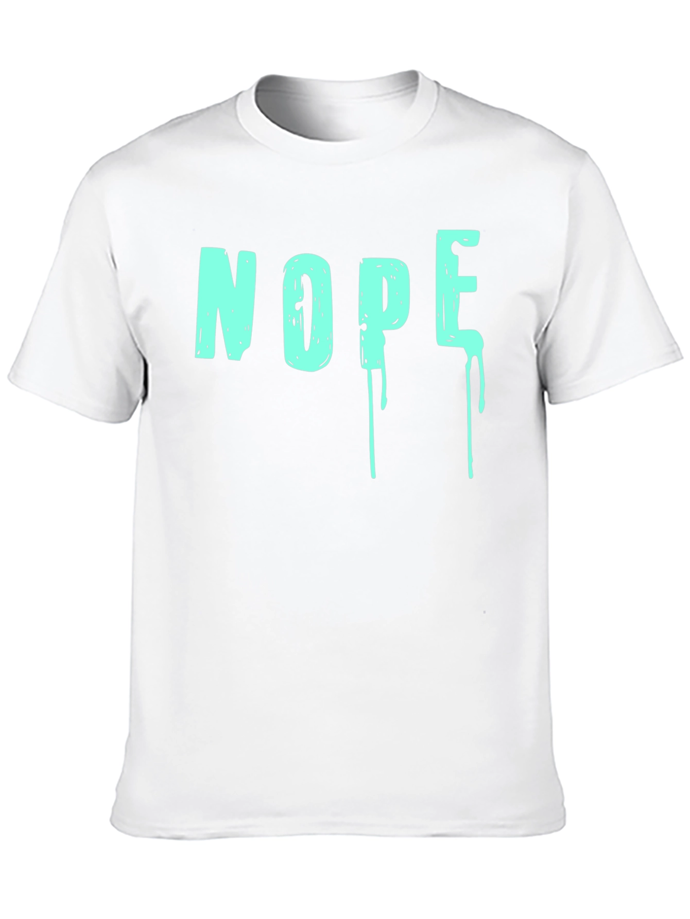 Black Nope Graphic T-Shirt - Men's Crew Neck view 10