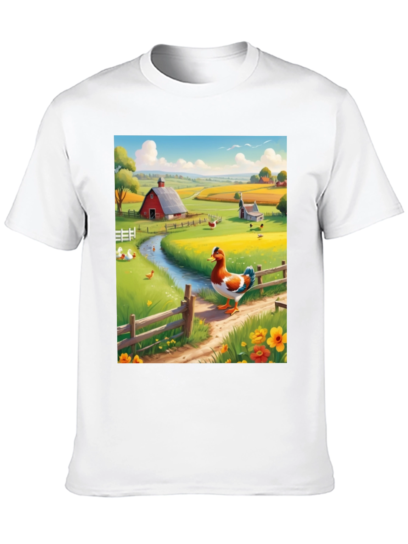 Black Farm Duck Graphic Tee - Countryside Charm view 10