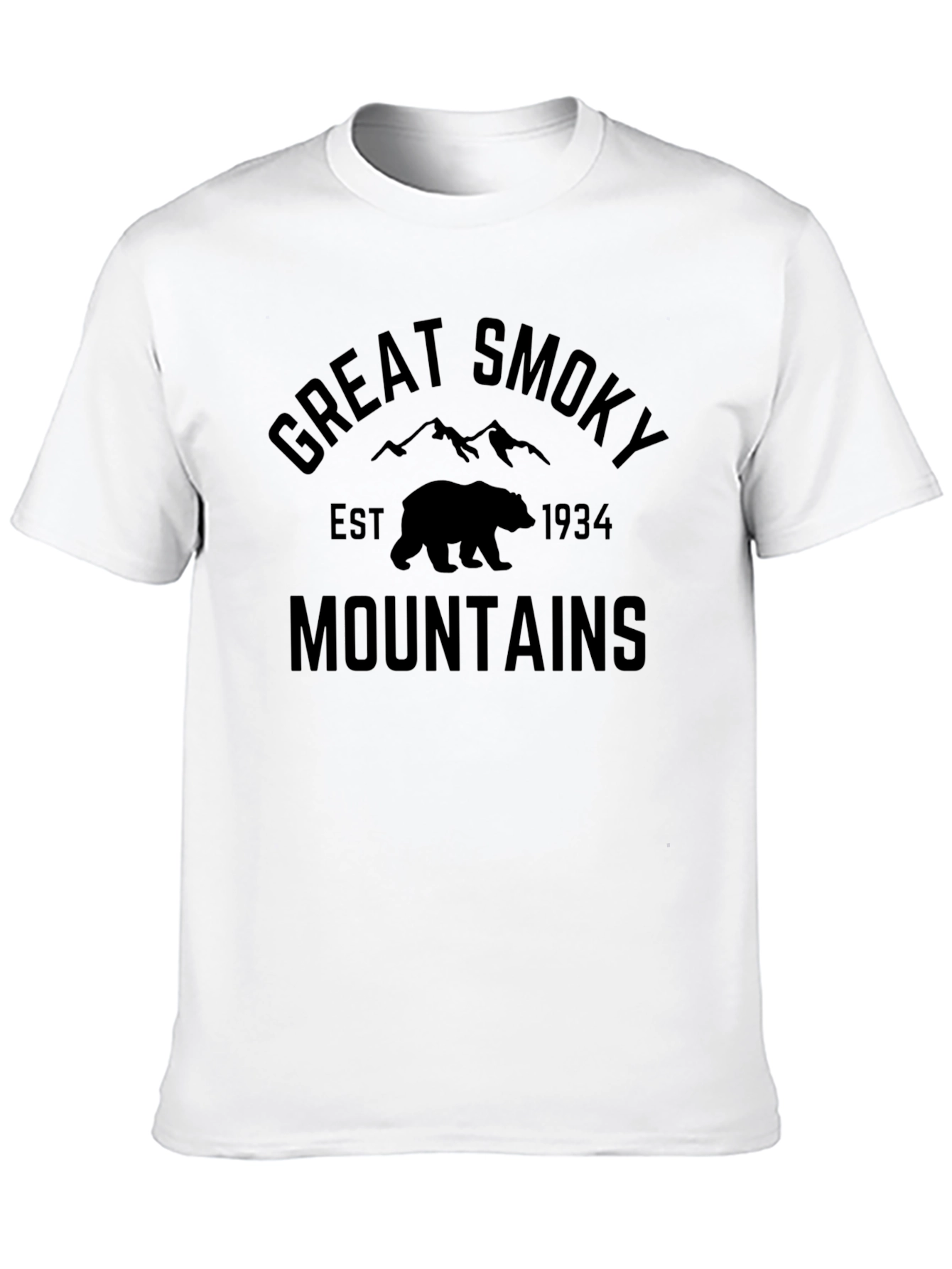 Black Great Smoky Mountains Black T-Shirt view 10