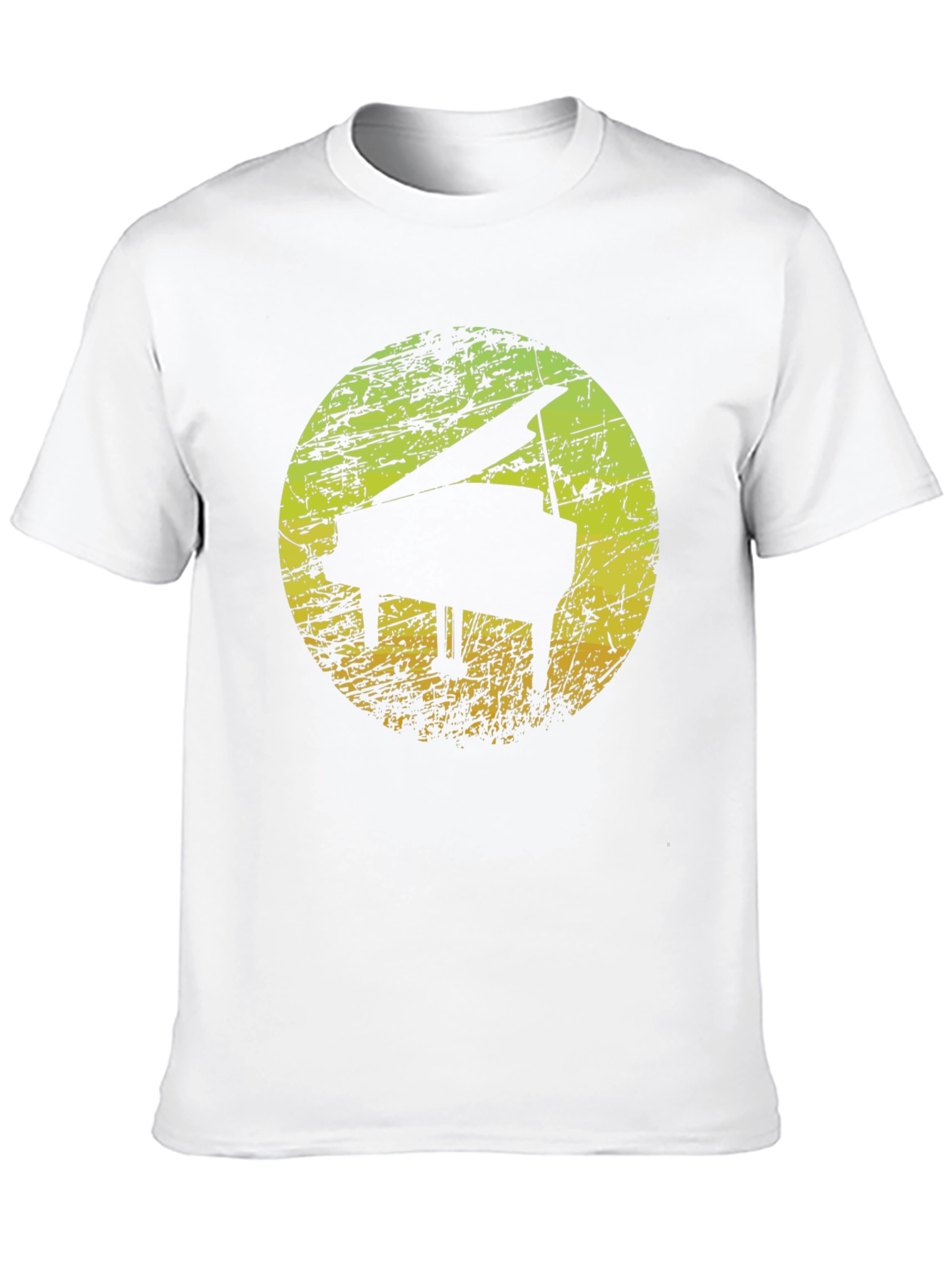 Black Grand Piano Silhouette Graphic T-Shirt view 10