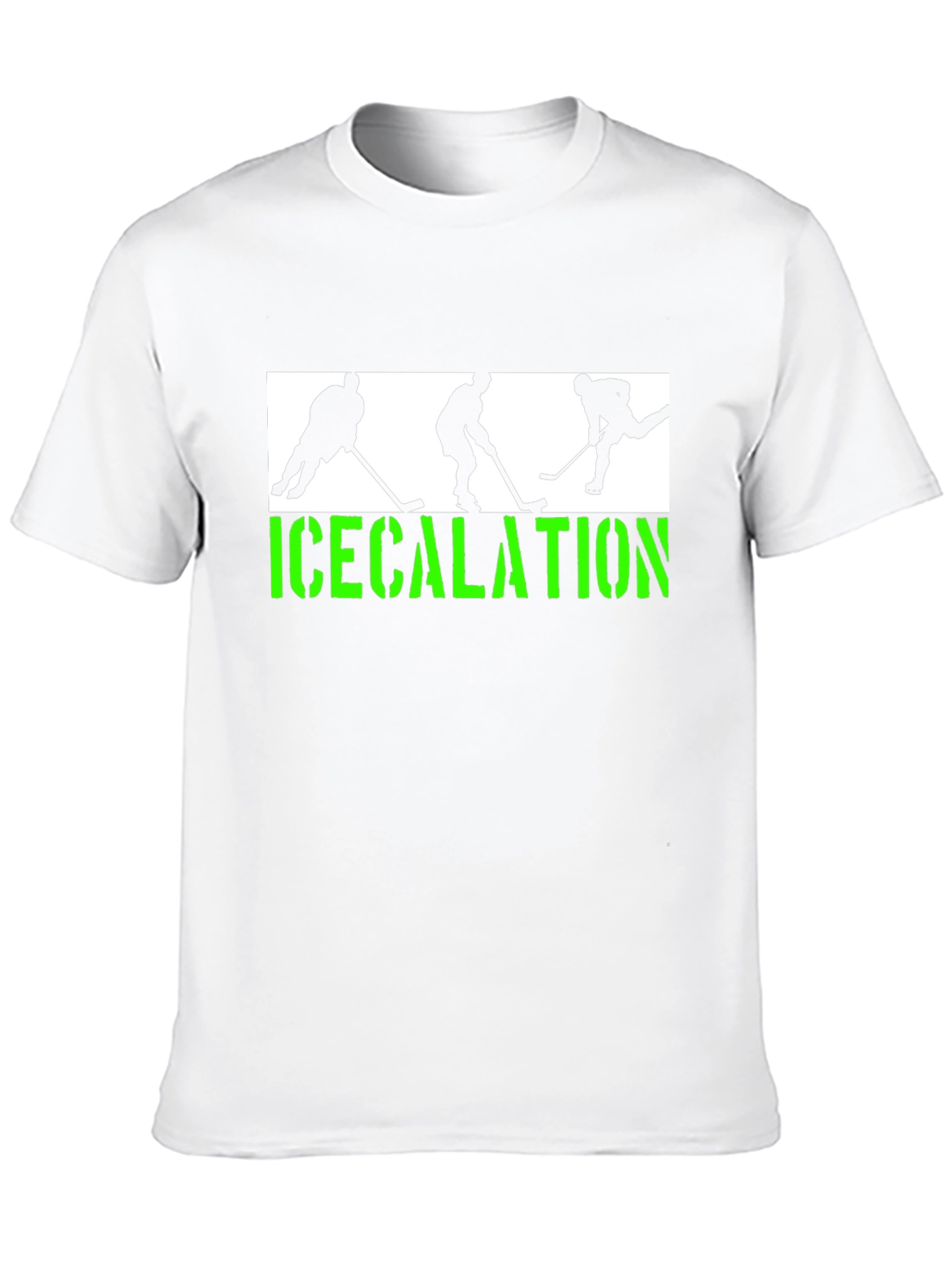 Black Icecalation Hockey Graphic T-Shirt view 10