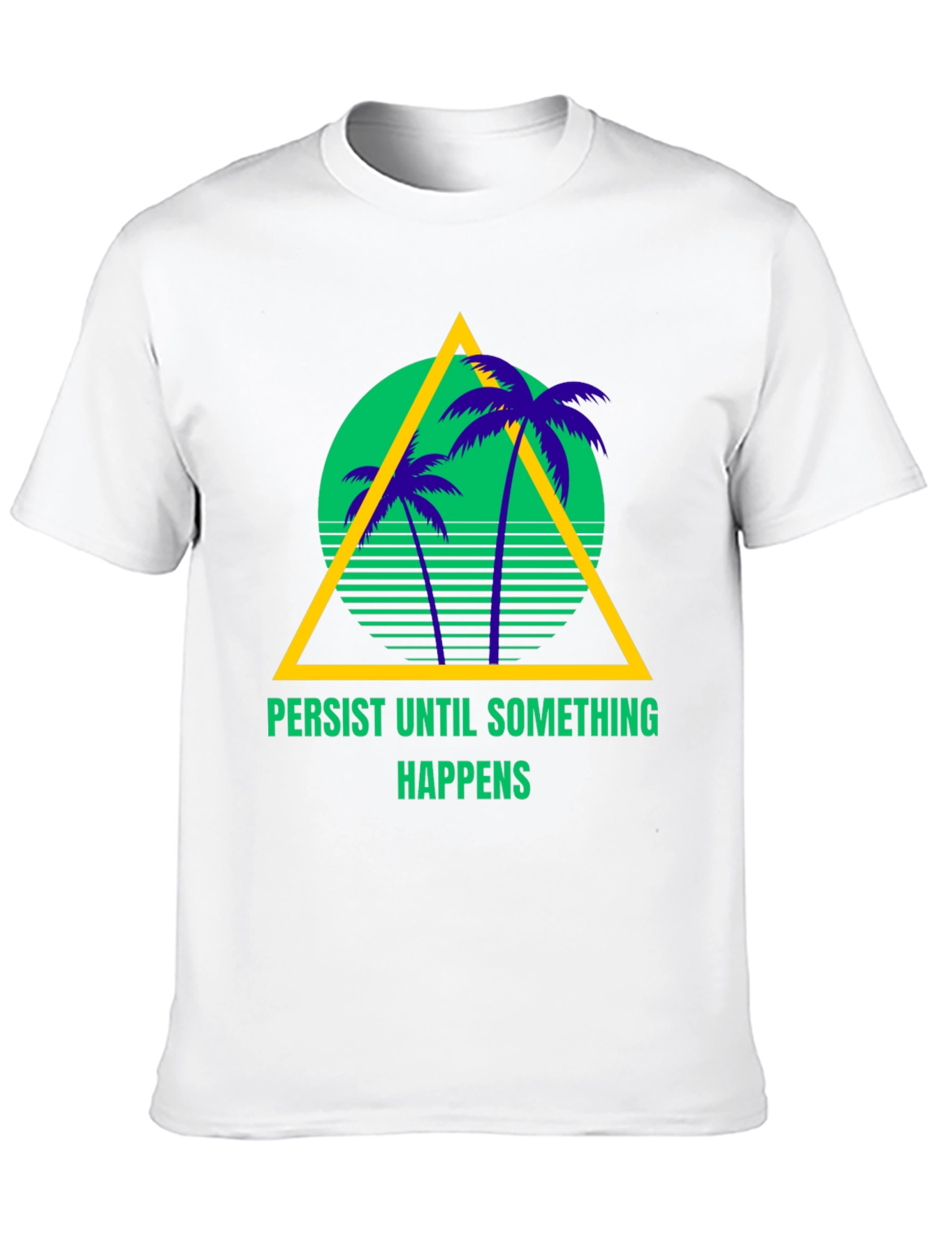 Black Persist Until Something Happens Graphic Tee view 10