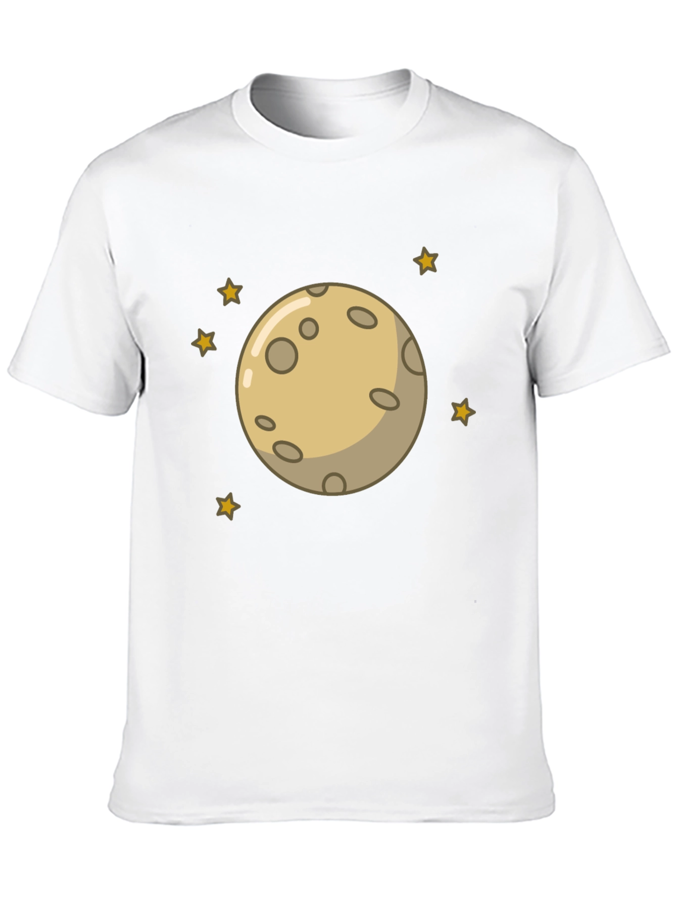 Black Moon and Stars Graphic Black T-Shirt view 10