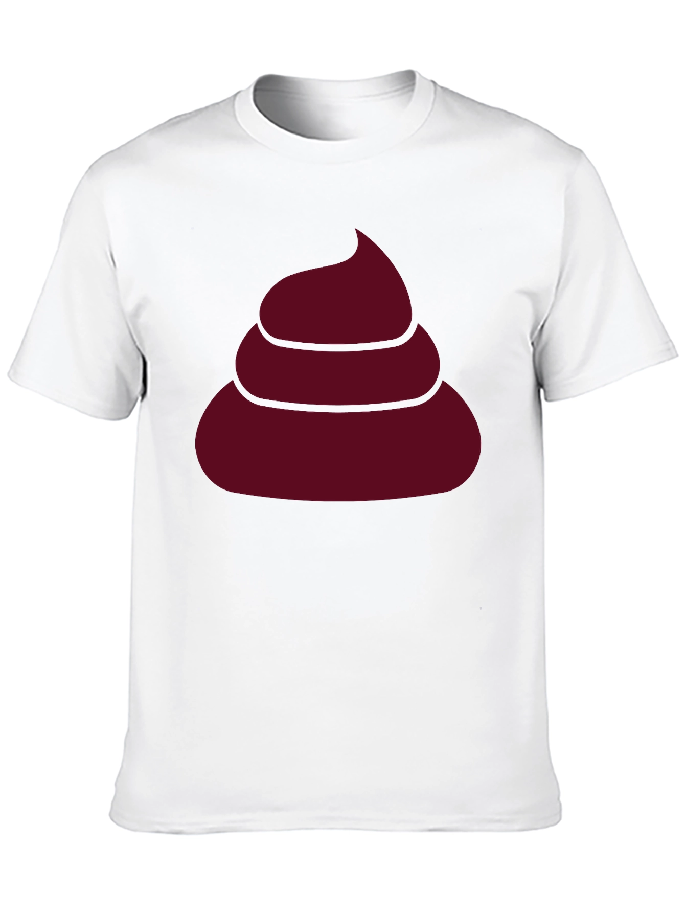 Black Novelty Poop Emoji Graphic Black T-Shirt view 10