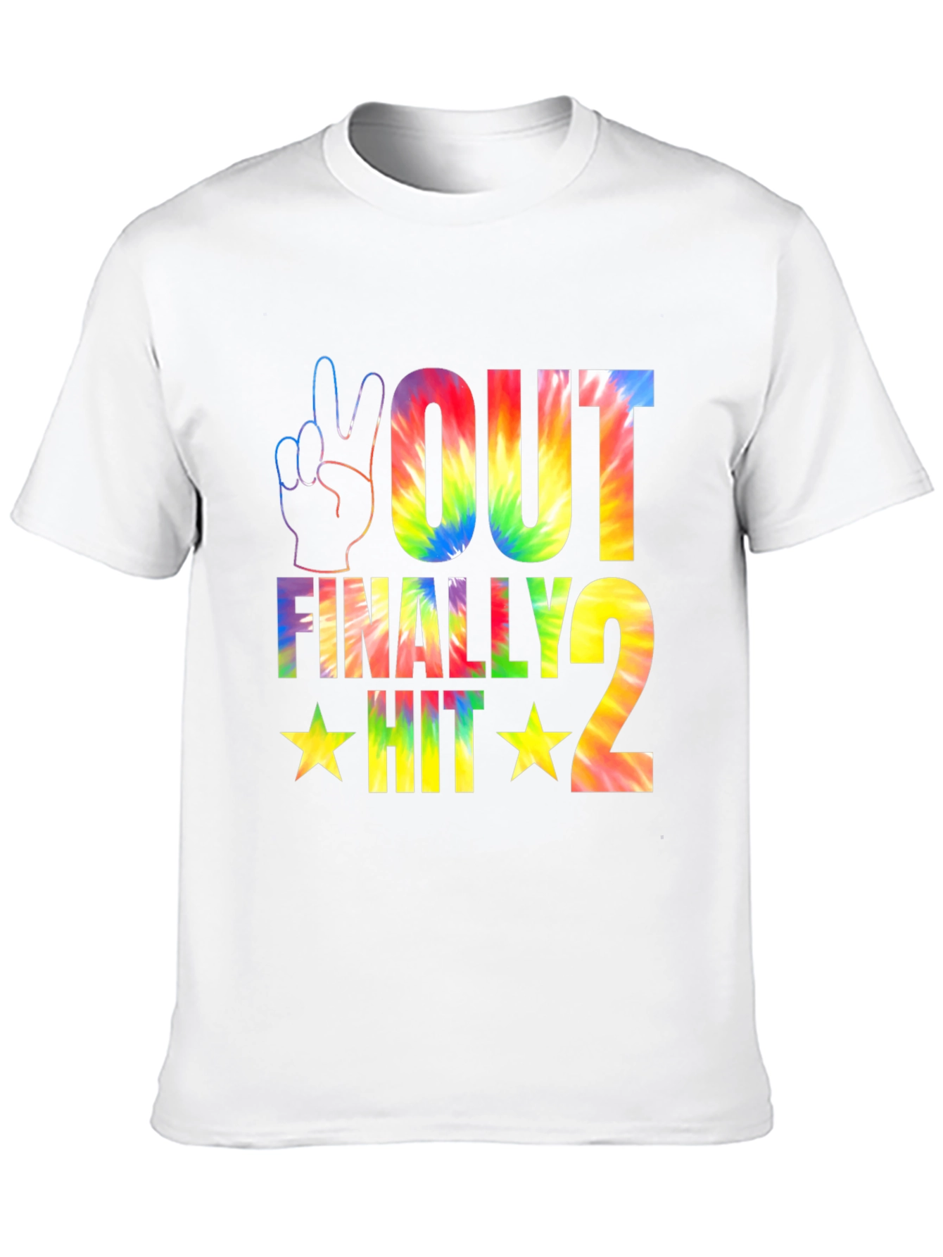 Black Peace Out Finally Hit 2 Tie Dye T-Shirt view 10