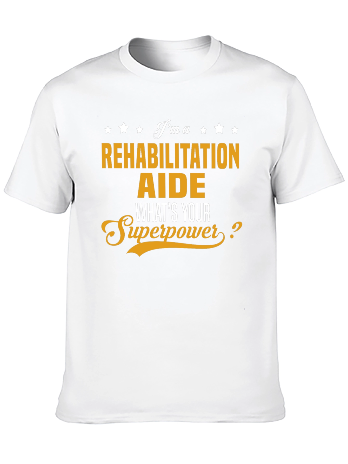 Black Rehabilitation Aide Superpower Black T-Shirt view 10