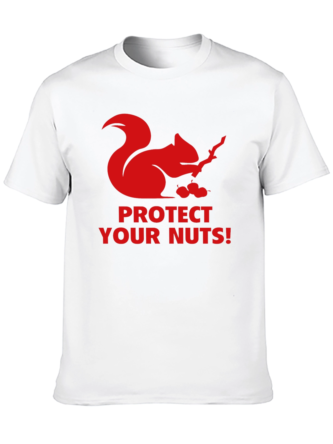 Black Protect Your Nuts Squirrel T-Shirt view 10