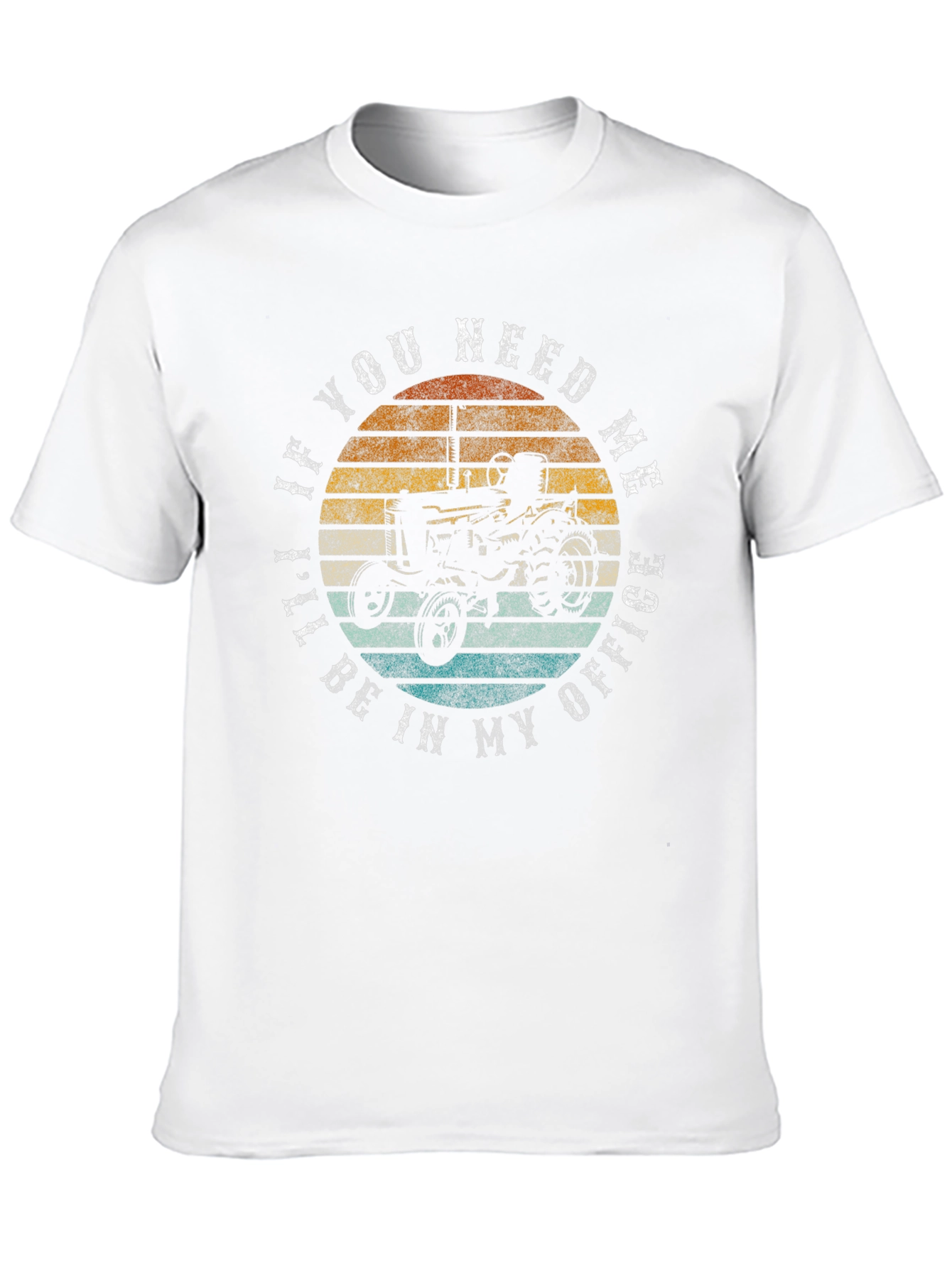 Black Farmer's Office Tractor T-Shirt - Soft Cotton Graphic Tee view 10