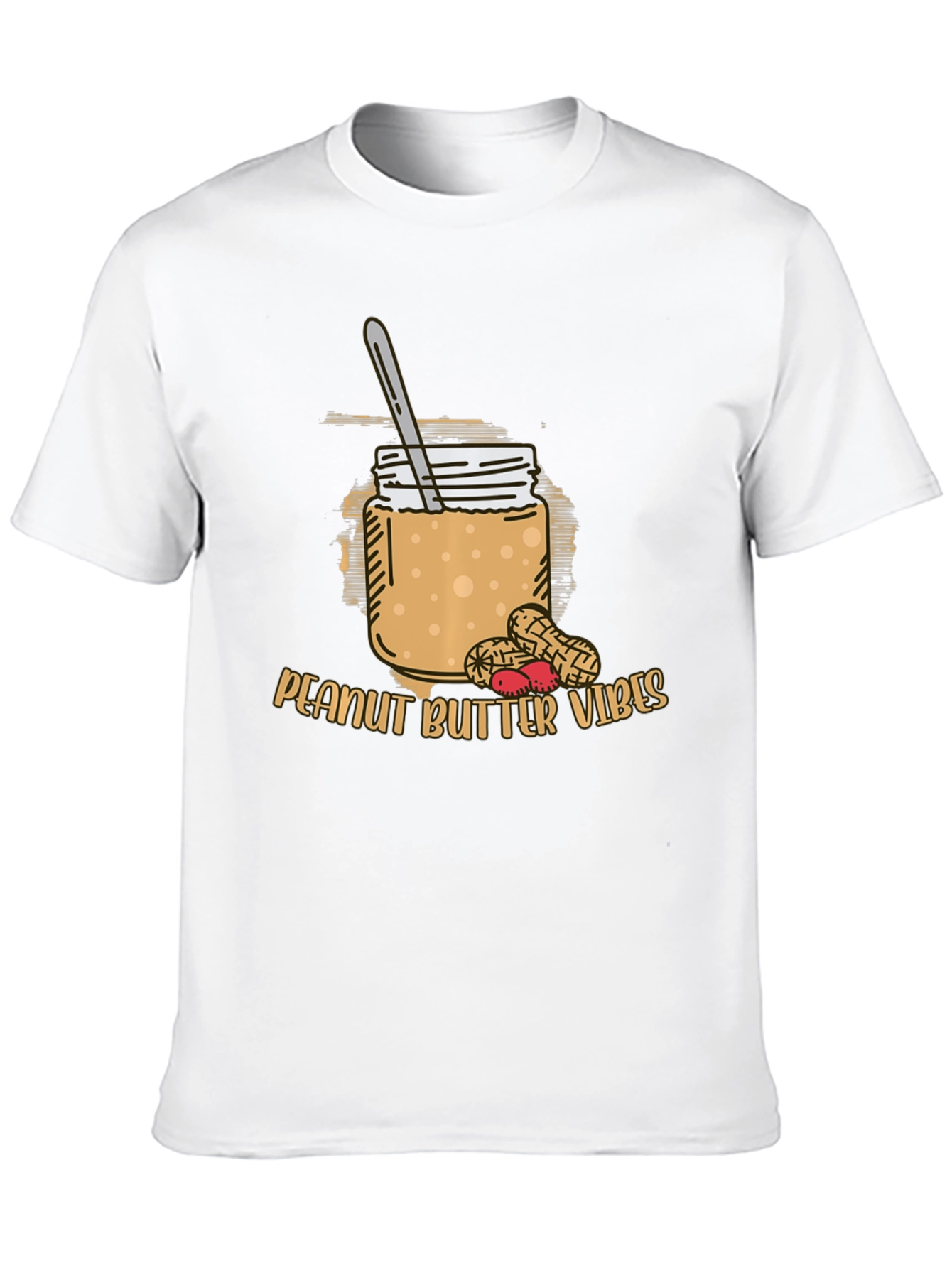 Black Peanut Butter Vibes Graphic Tee - Casual Style view 10