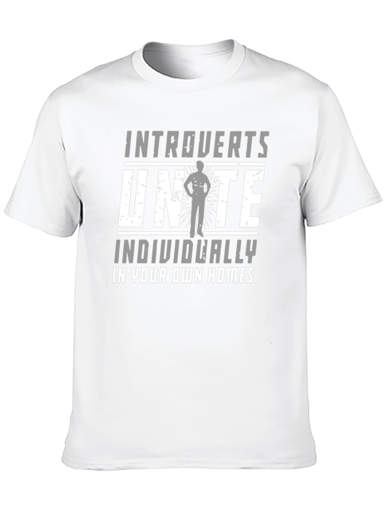 Black Introverts Unite T-Shirt - Individually view 10