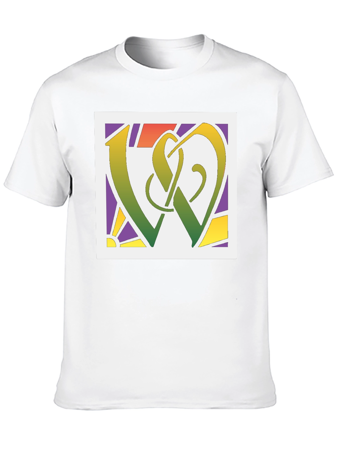 Black Abstract Symbol Graphic Tee - Modern Style view 10