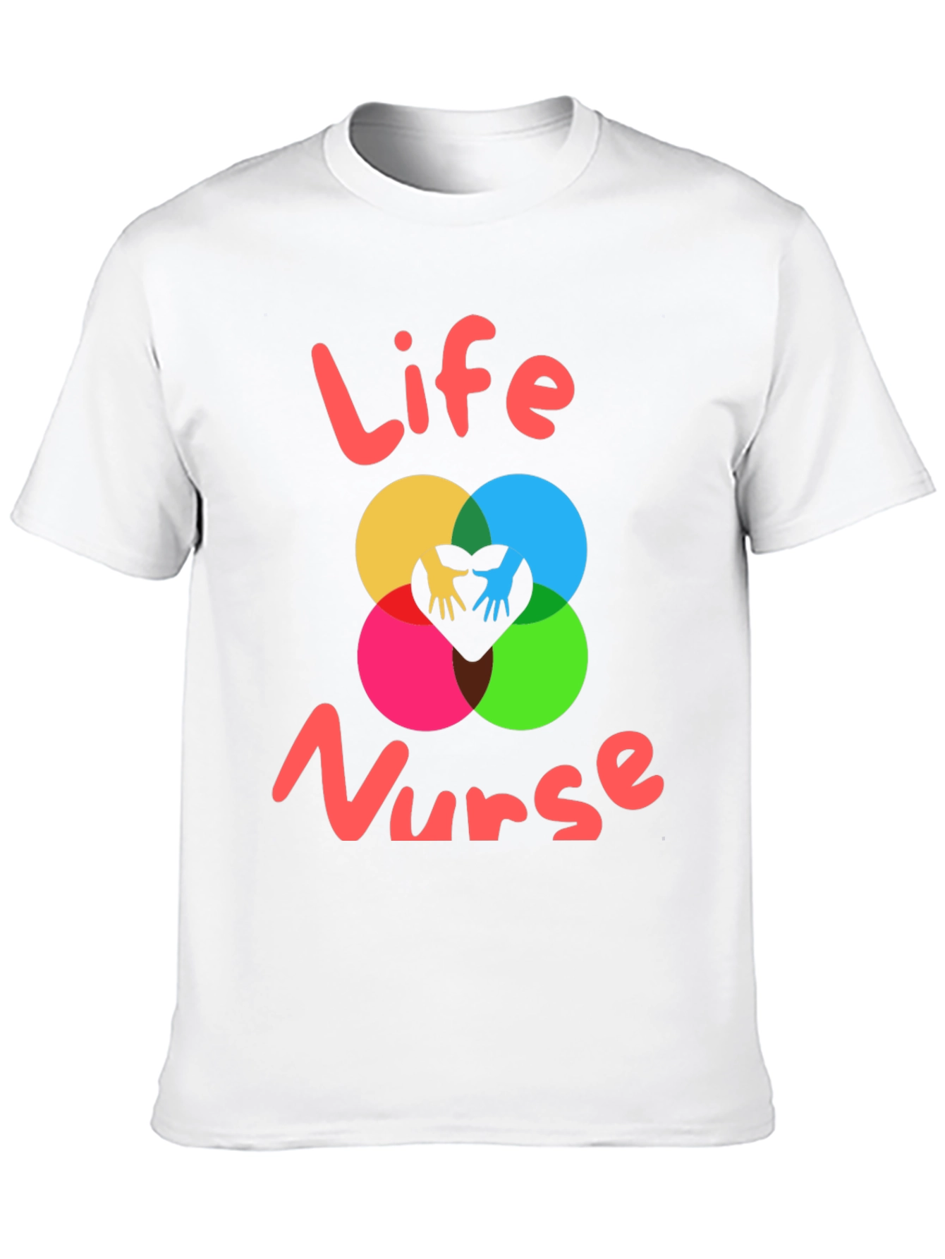 Black Life Nurse Graphic Tee - Black Cotton T-Shirt view 10
