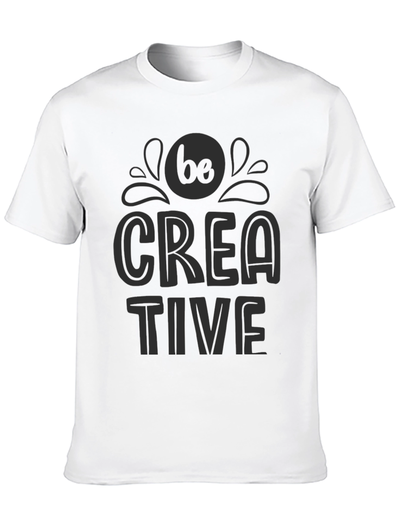 Black Be Creative Black Graphic Tee view 10