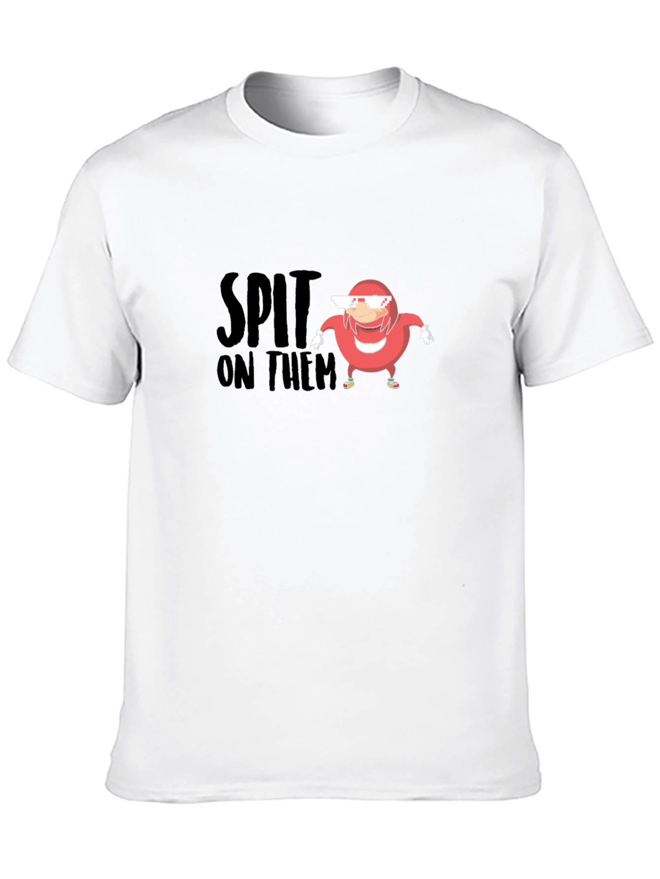 Black Spit On Them Ugandan Knuckles Meme T-Shirt view 10