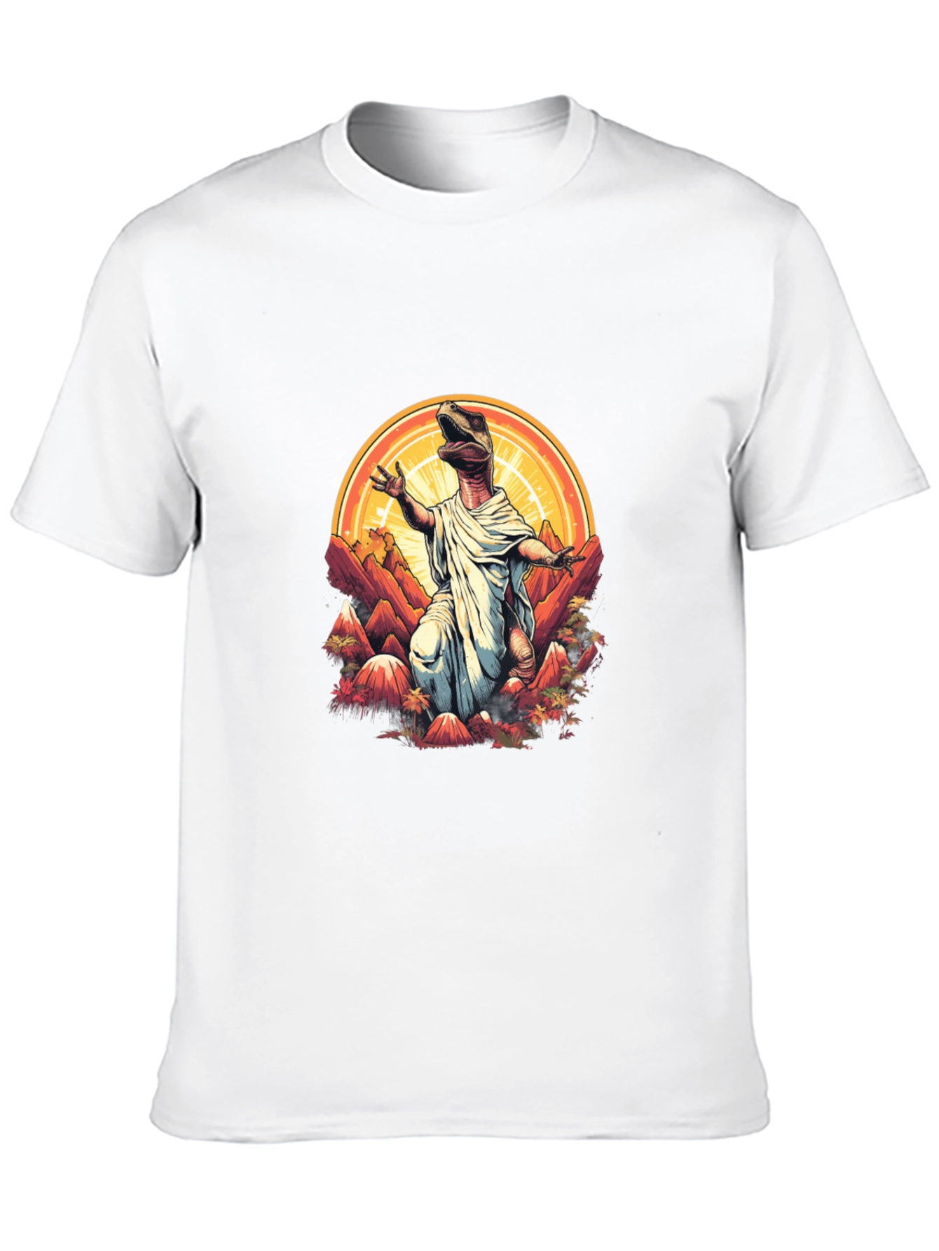 Black Dino-Jesus Graphic Tee view 10