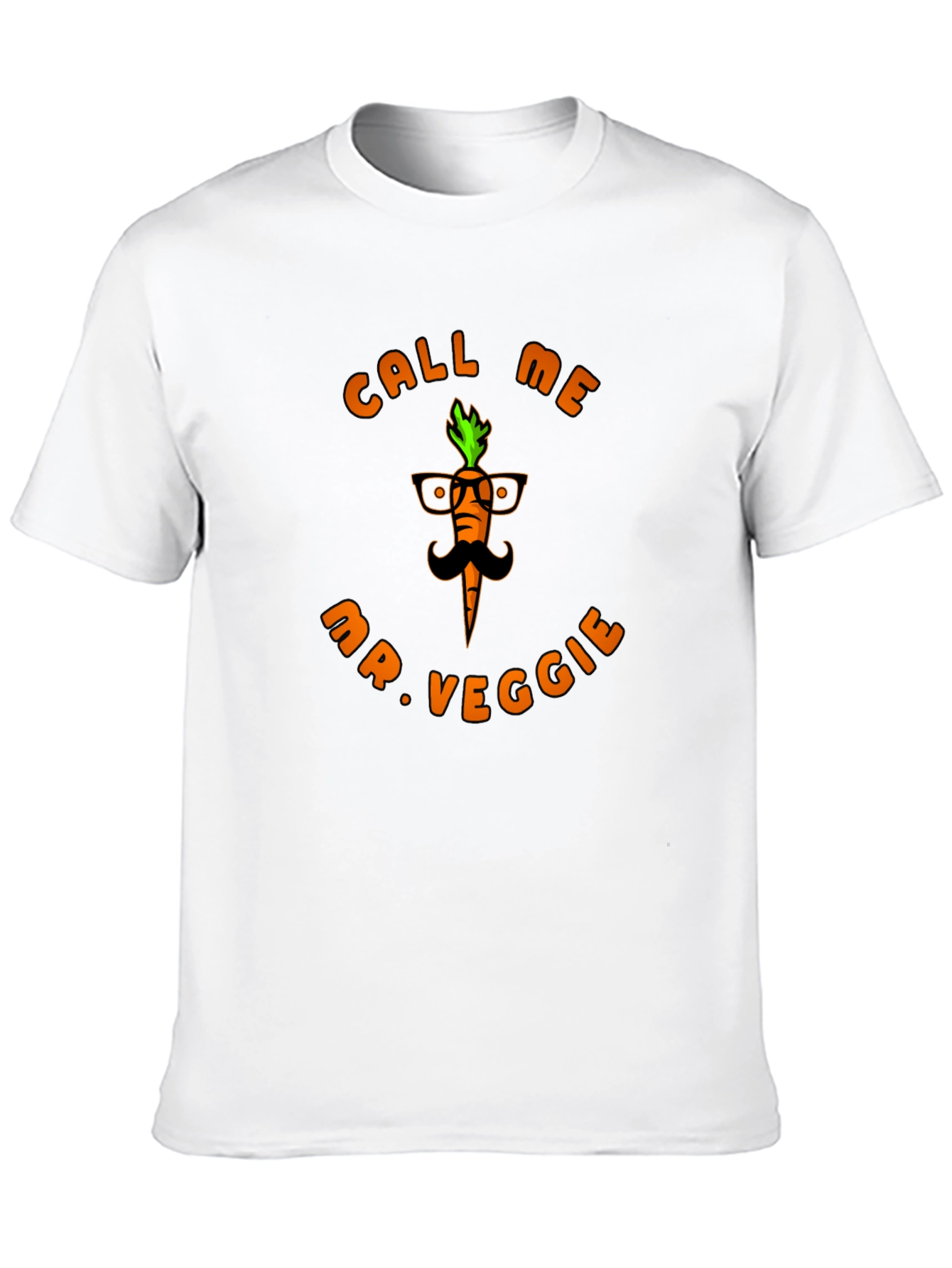 Black Call Me Mr. Veggie Black T-Shirt view 10