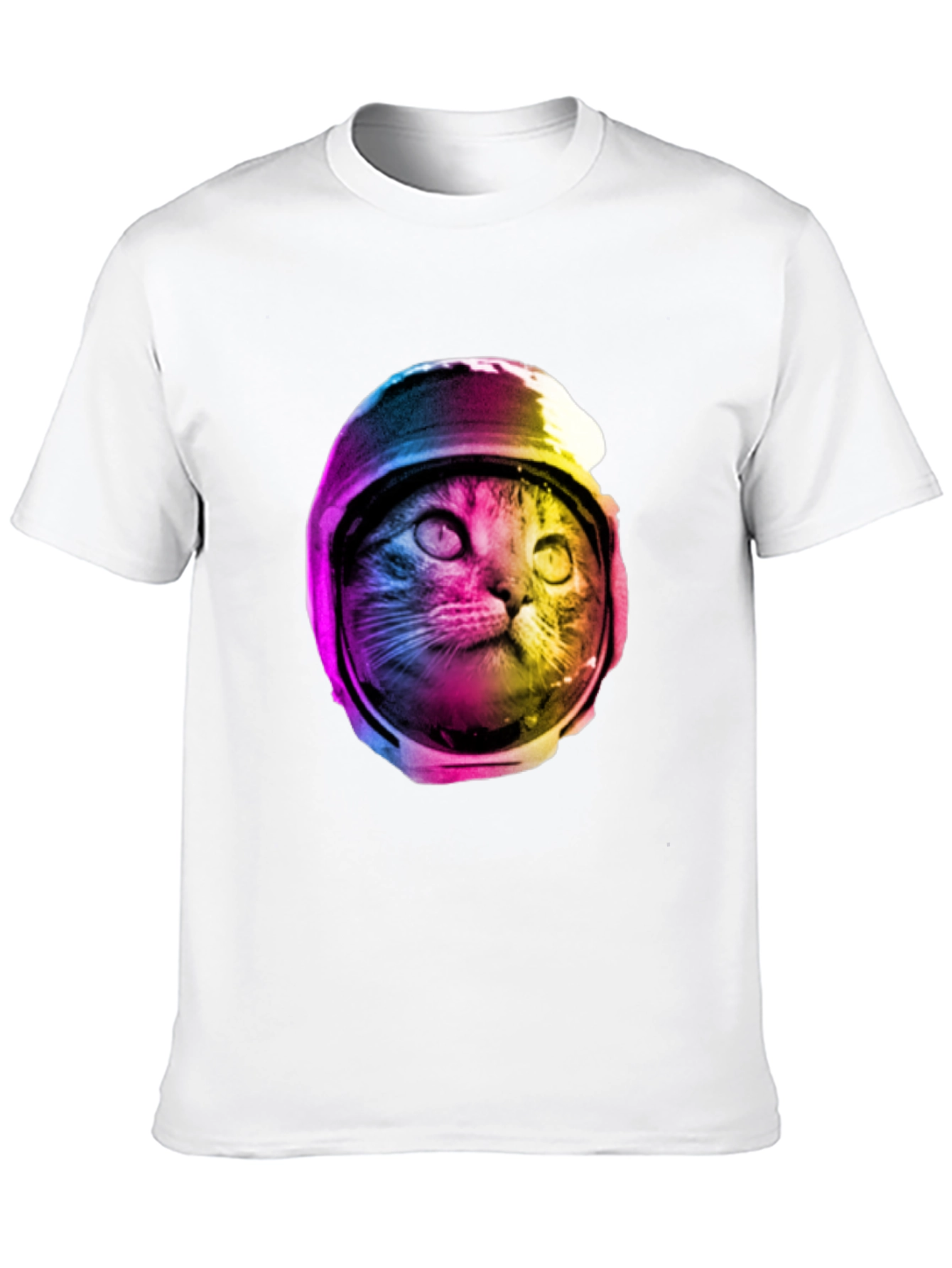 Black Cosmic Cat T-Shirt - Astronaut Kitty Tee view 10