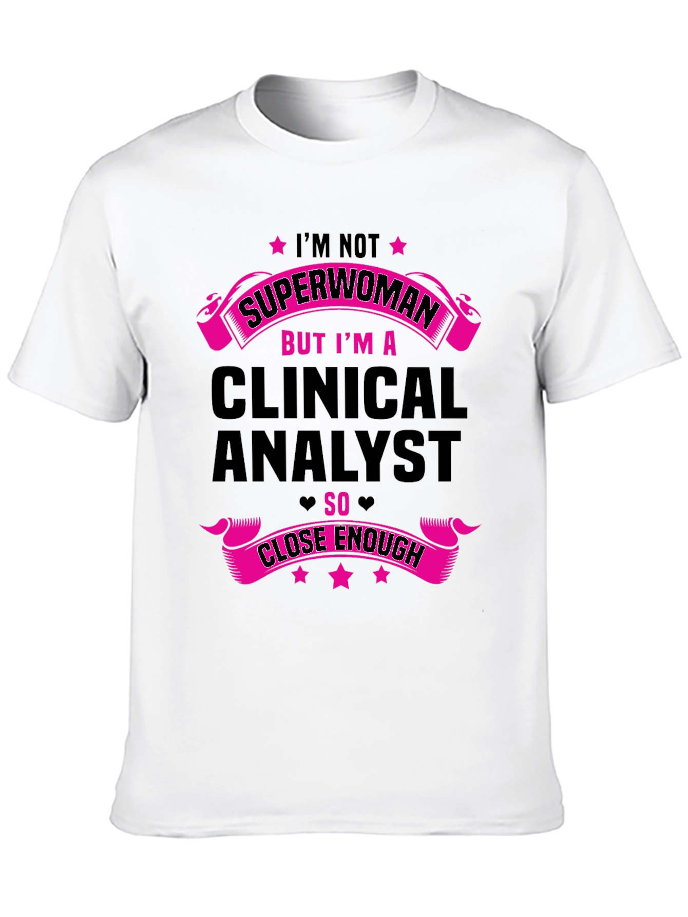 Black Clinical Analyst T-Shirt - Superwoman Inspired view 10