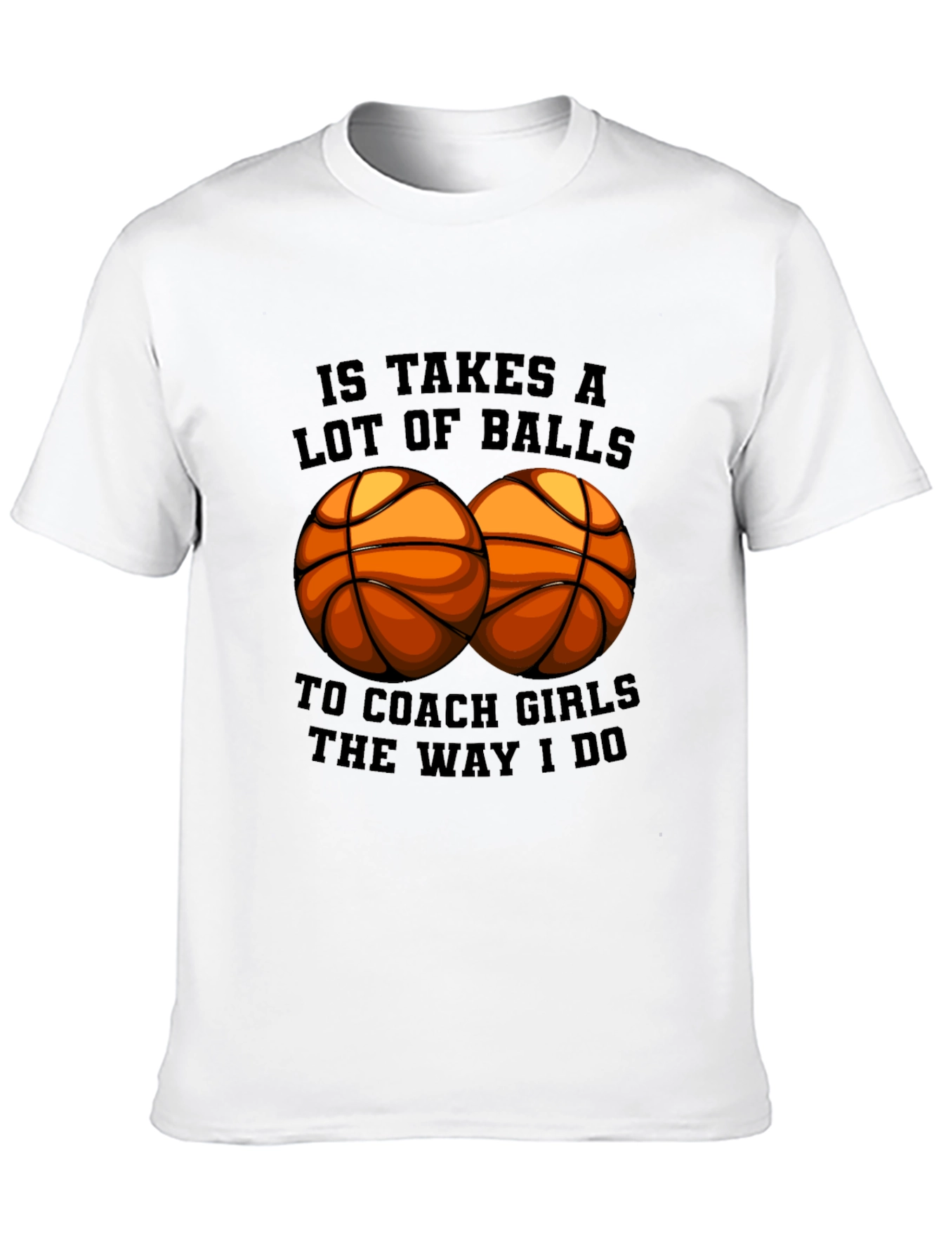 Black Funny Basketball Coach Graphic Tee Shirt view 10