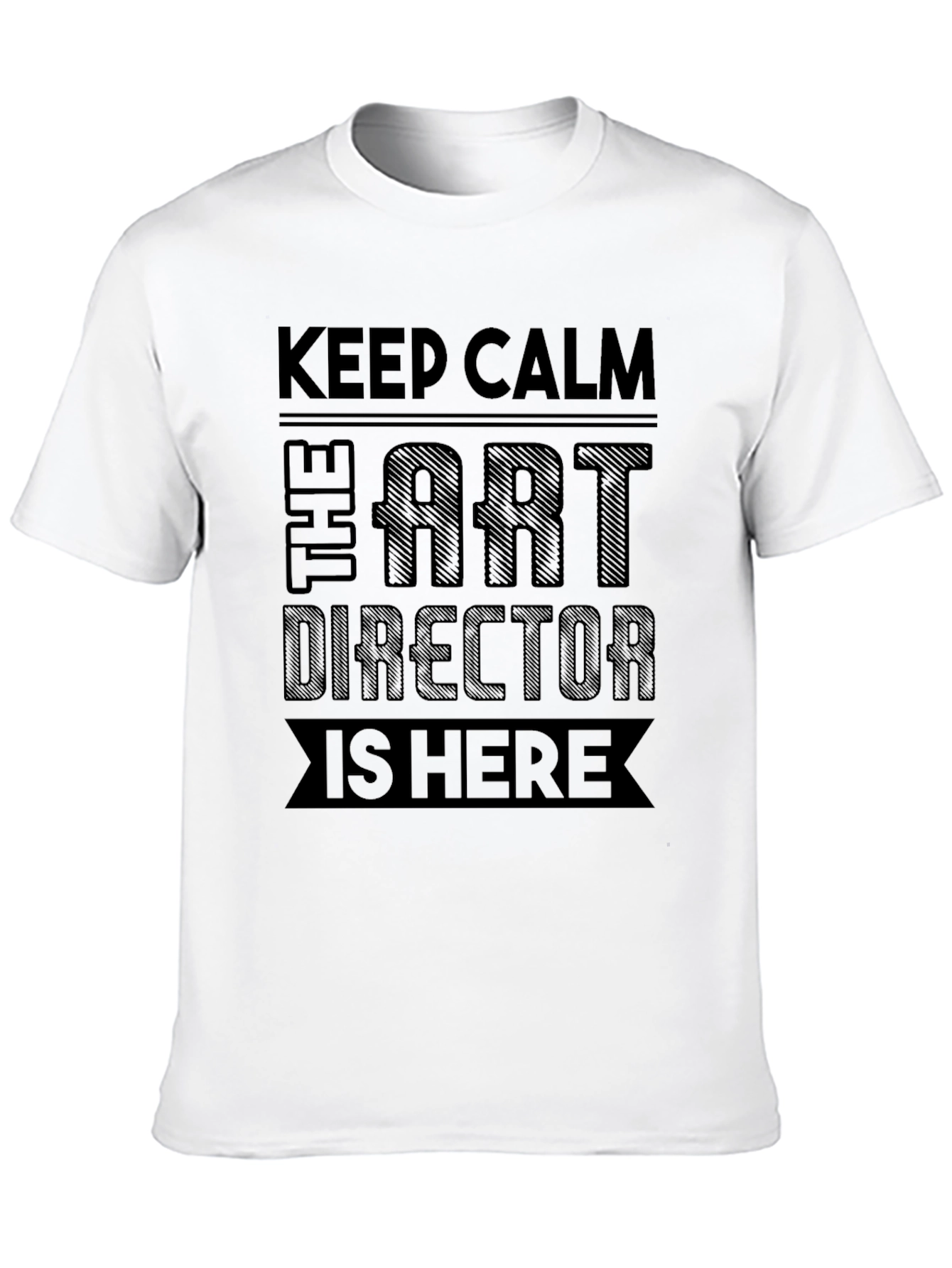Black Art Director T-Shirt - Keep Calm Design view 10