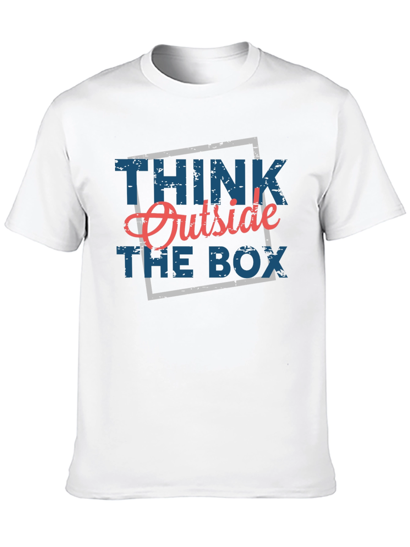 Black Think Outside The Box Graphic Tee view 10